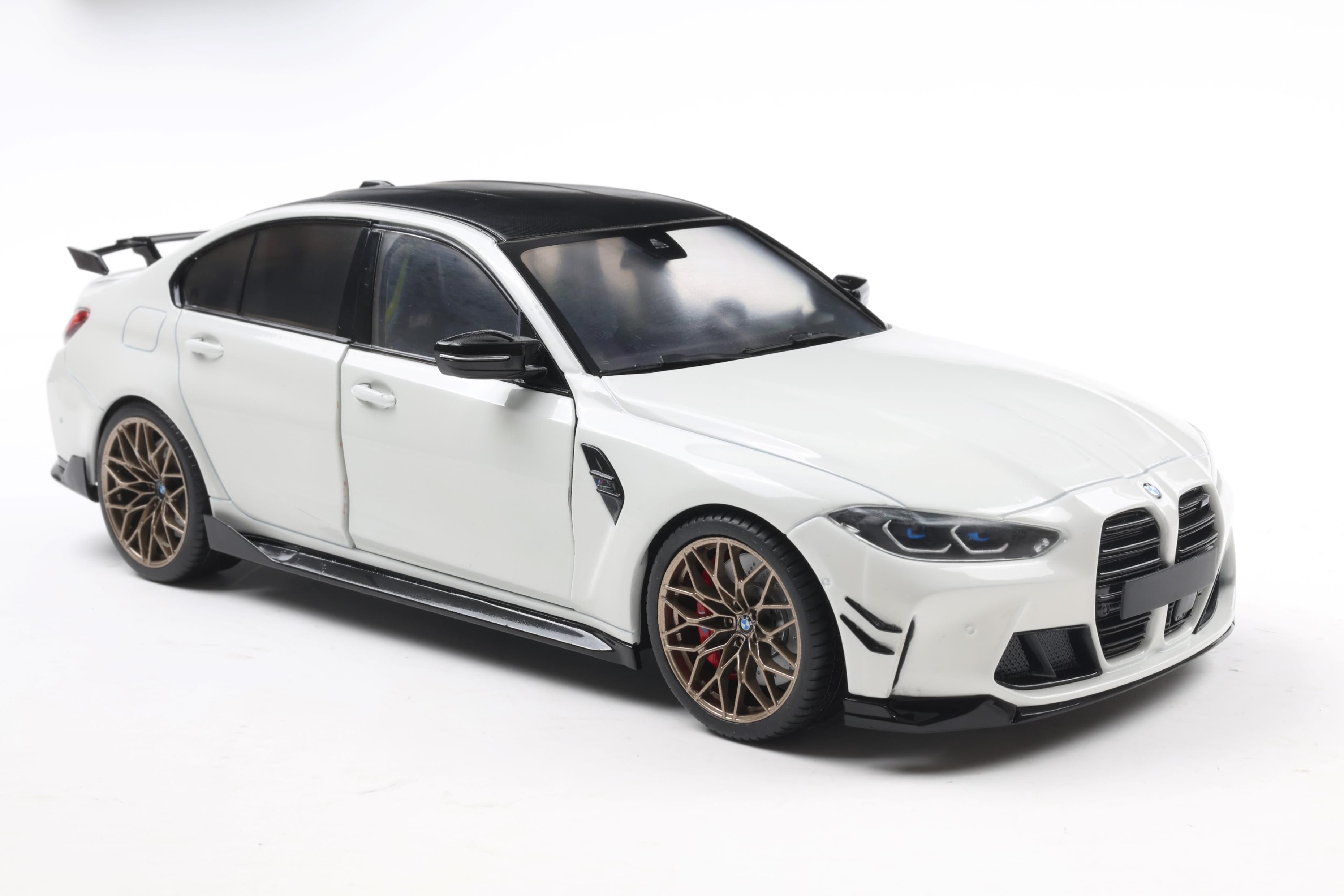 Solido S1814301 Voiture miniature collection 1/18 BMW M3 Performance parts – Alpineweiss uni – 2024
