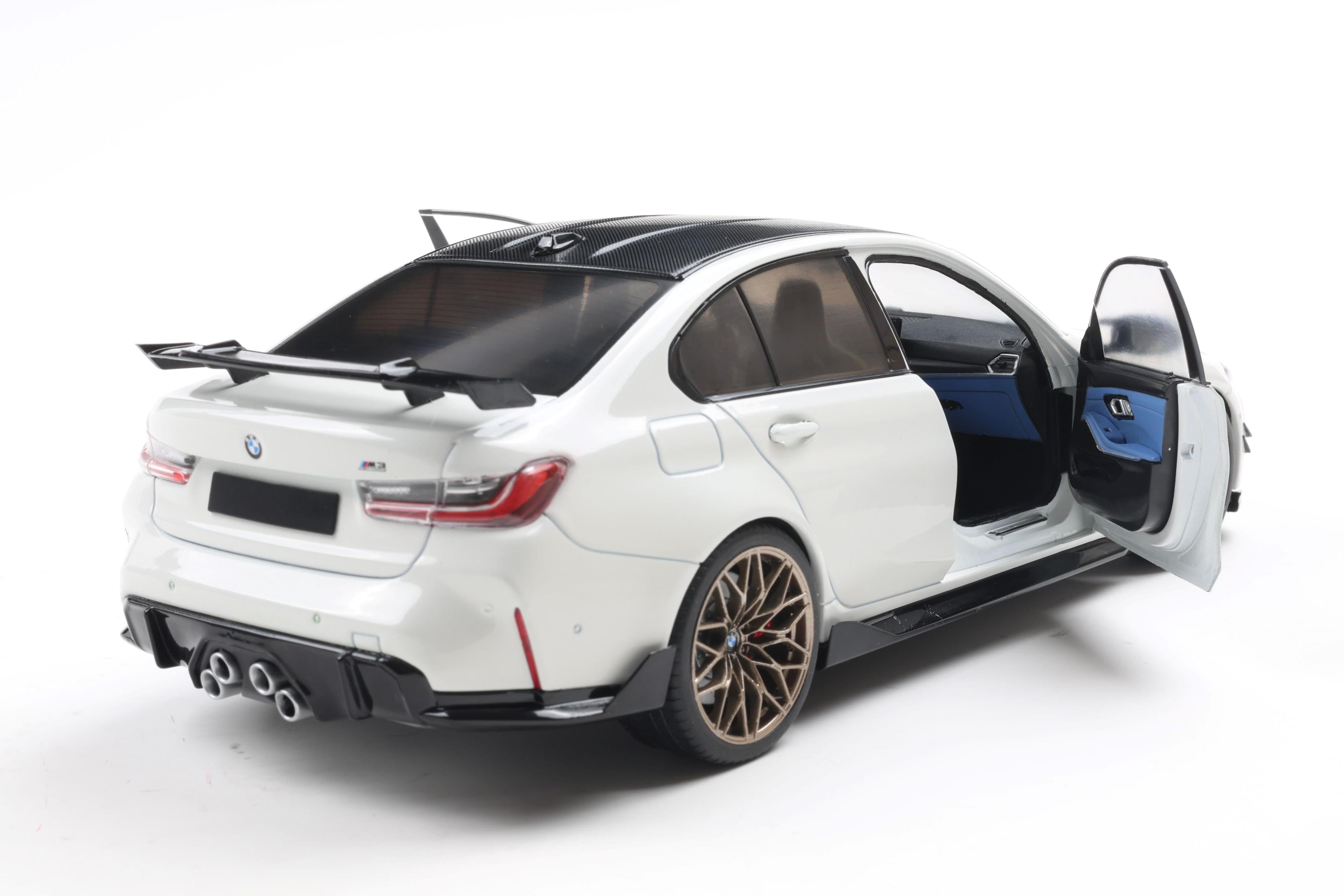Solido S1814301 Voiture miniature collection 1/18 BMW M3 Performance parts – Alpineweiss uni – 2024