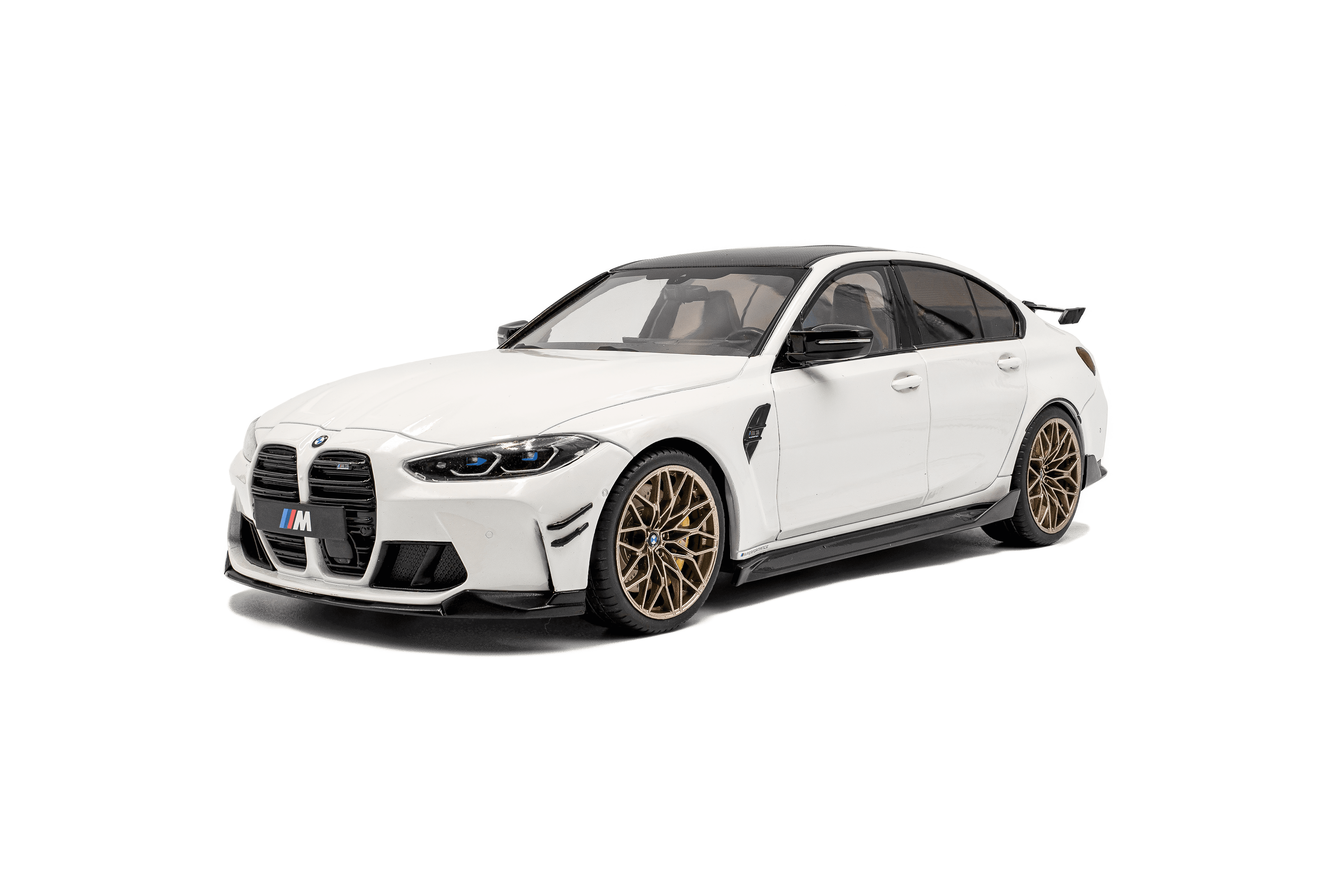 Solido S1814301 Voiture miniature collection 1/18 BMW M3 Performance parts – Alpineweiss uni – 2024