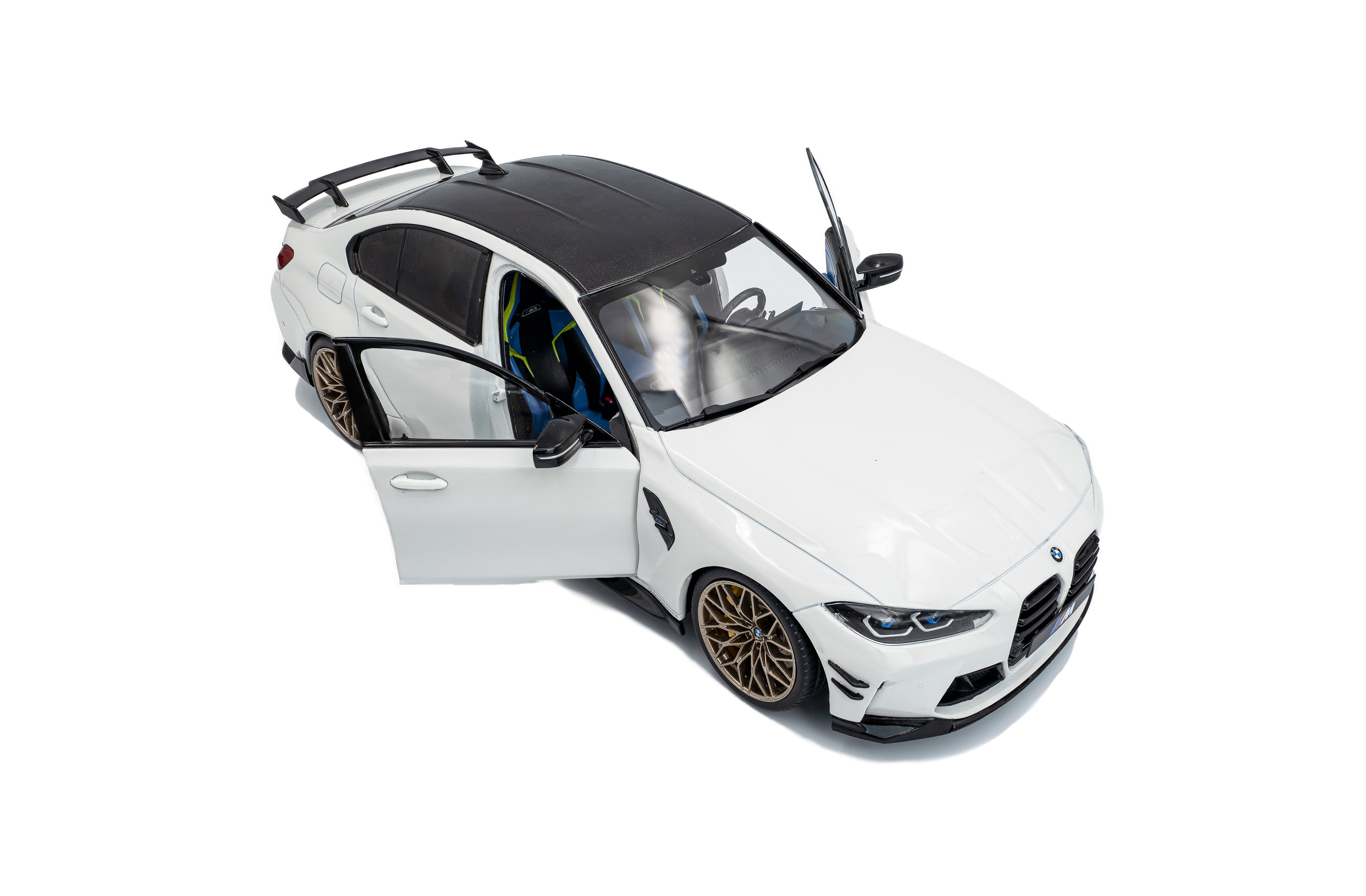 Solido S1814301 Voiture miniature collection 1/18 BMW M3 Performance parts – Alpineweiss uni – 2024