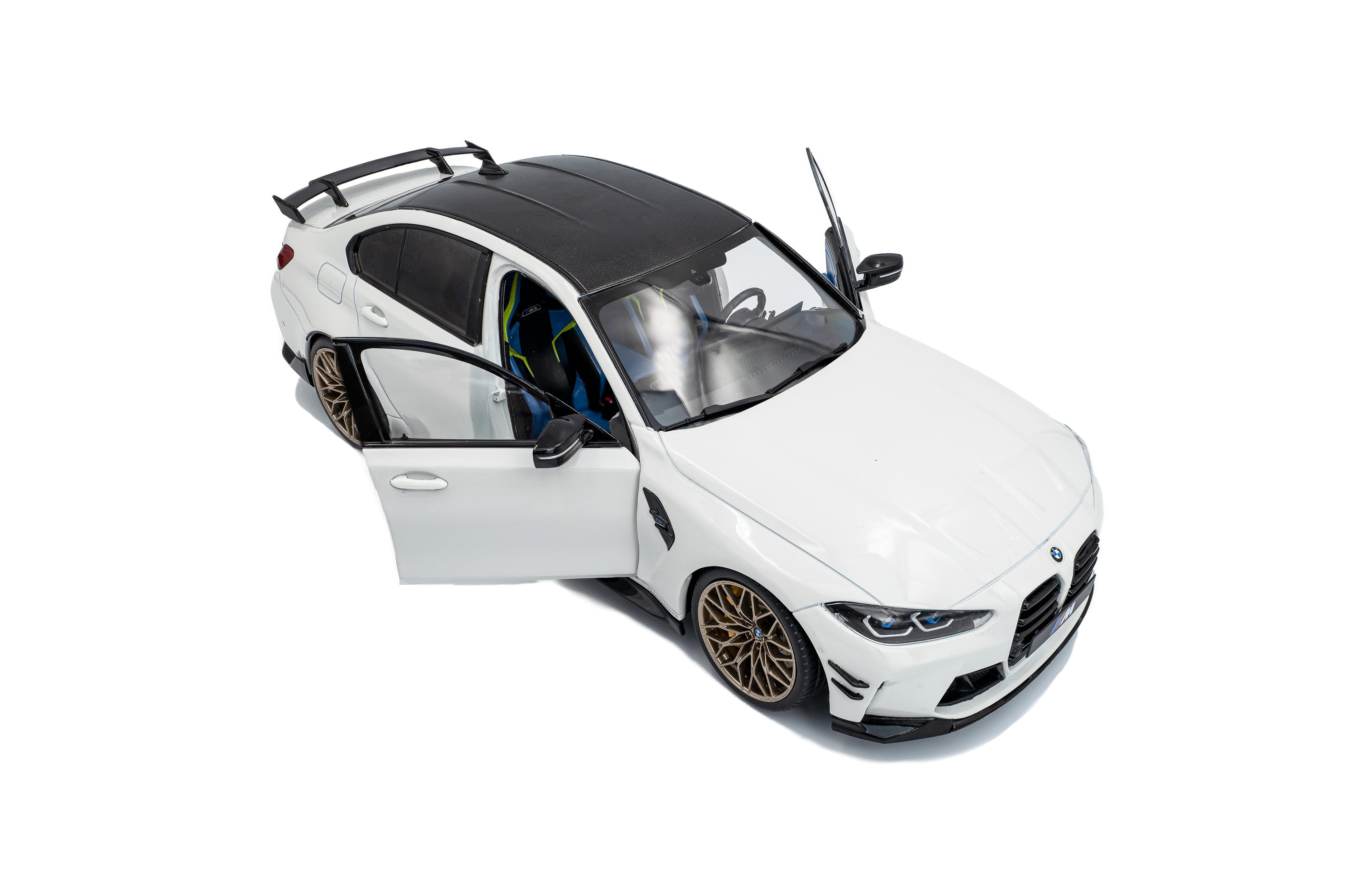 Solido S1814301 Voiture miniature collection 1/18 BMW M3 Performance parts – Alpineweiss uni – 2024