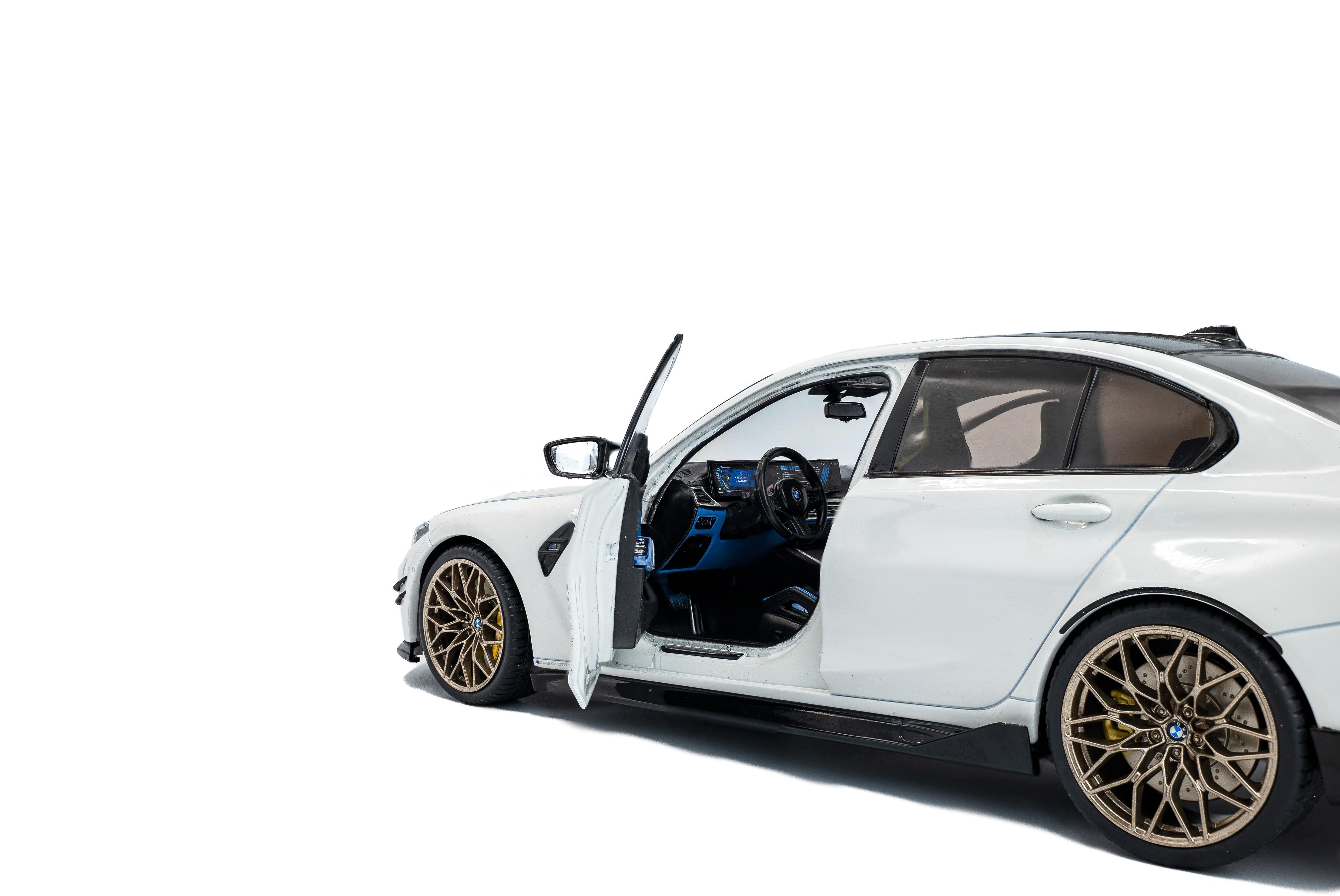 Solido S1814301 Voiture miniature collection 1/18 BMW M3 Performance parts – Alpineweiss uni – 2024