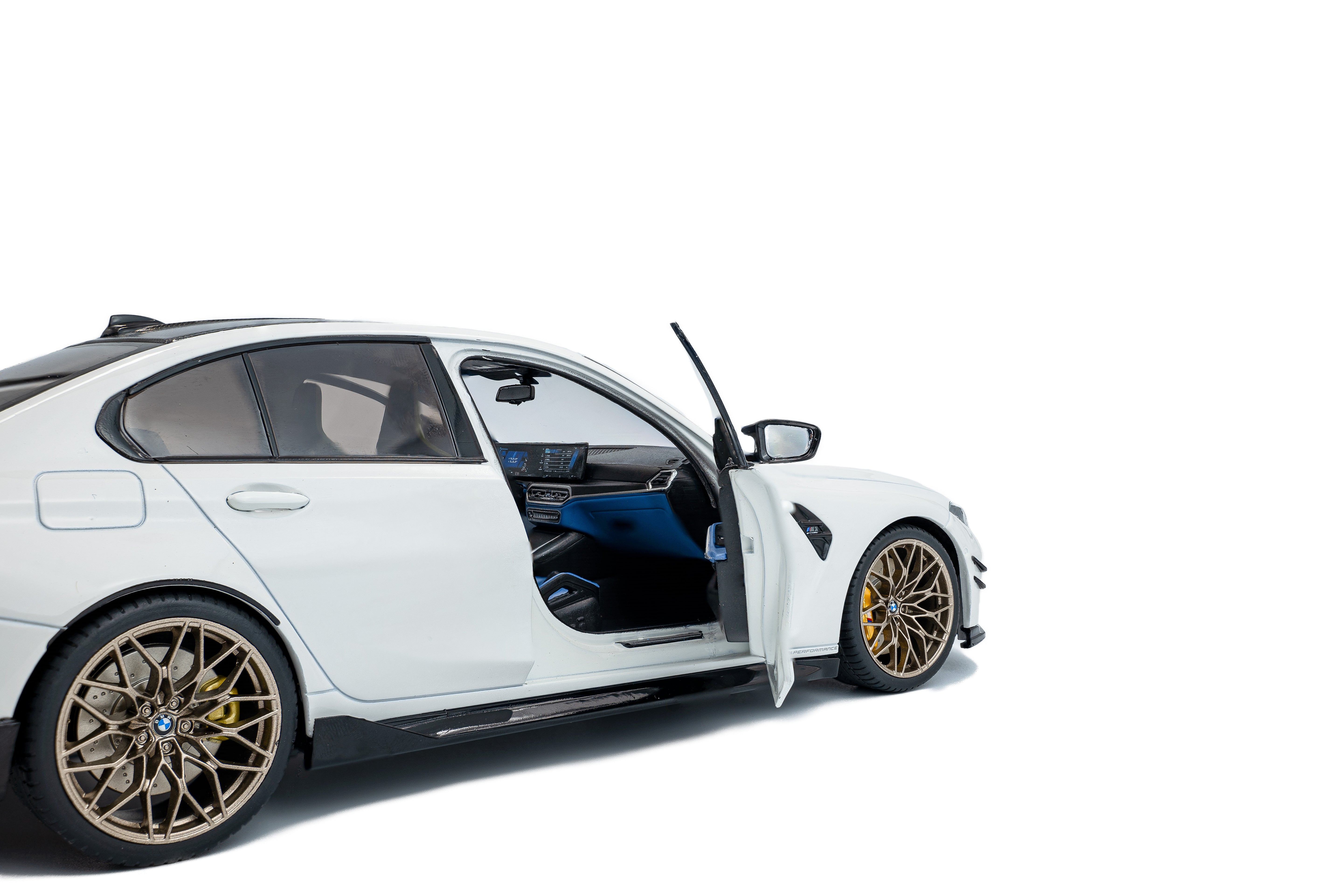 Solido S1814301 Voiture miniature collection 1/18 BMW M3 Performance parts – Alpineweiss uni – 2024