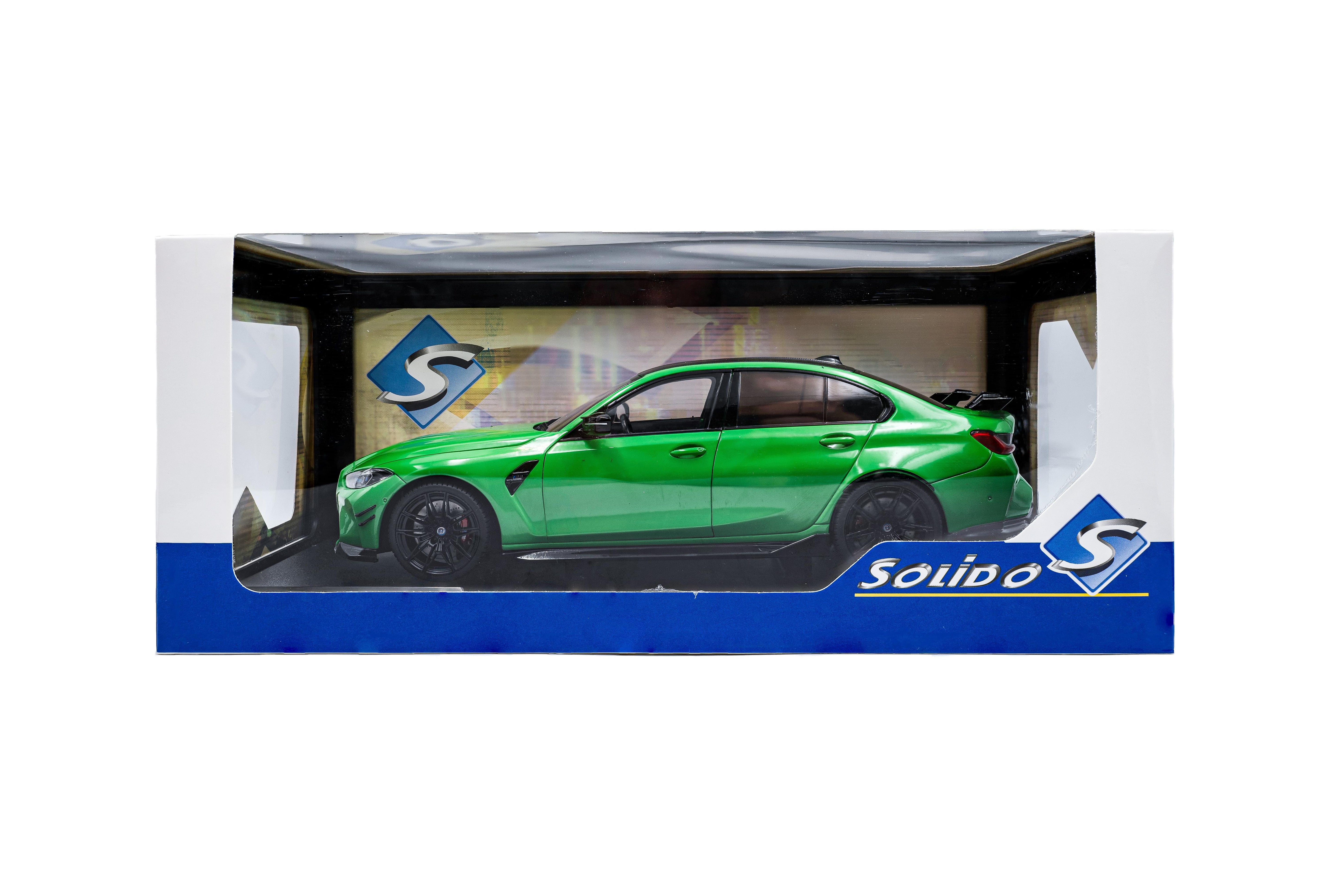 Solido S1814302 Voiture miniature collection 1/18 BMW M3 Performance parts – Signal Green uni – 2024