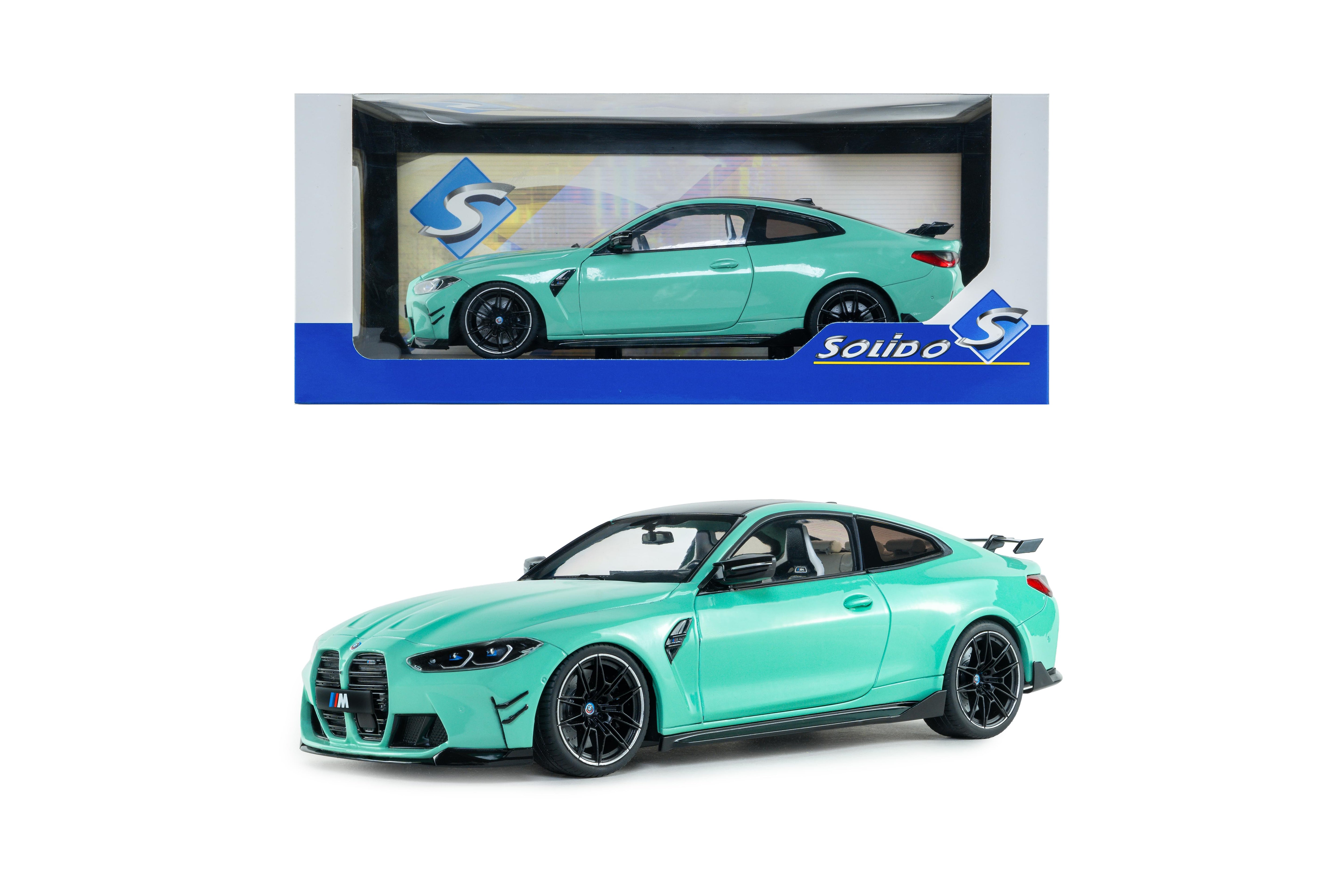 Solido S1814501 miniature collection 1/18 BMW M4 Performance turquoise - Breizh Modélisme.