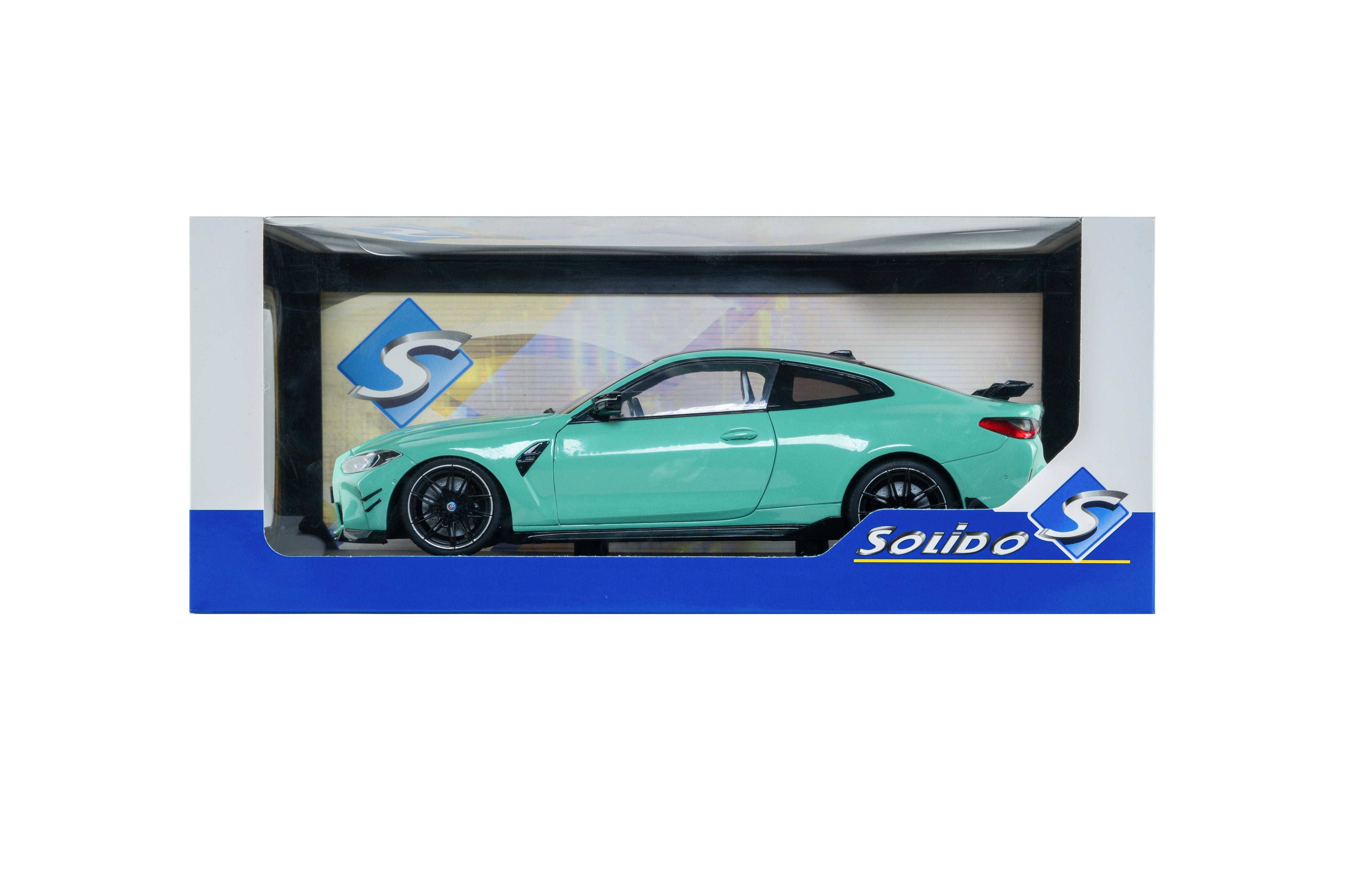 Solido S1814501 miniature collection 1/18 BMW M4 Performance turquoise - Breizh Modélisme.