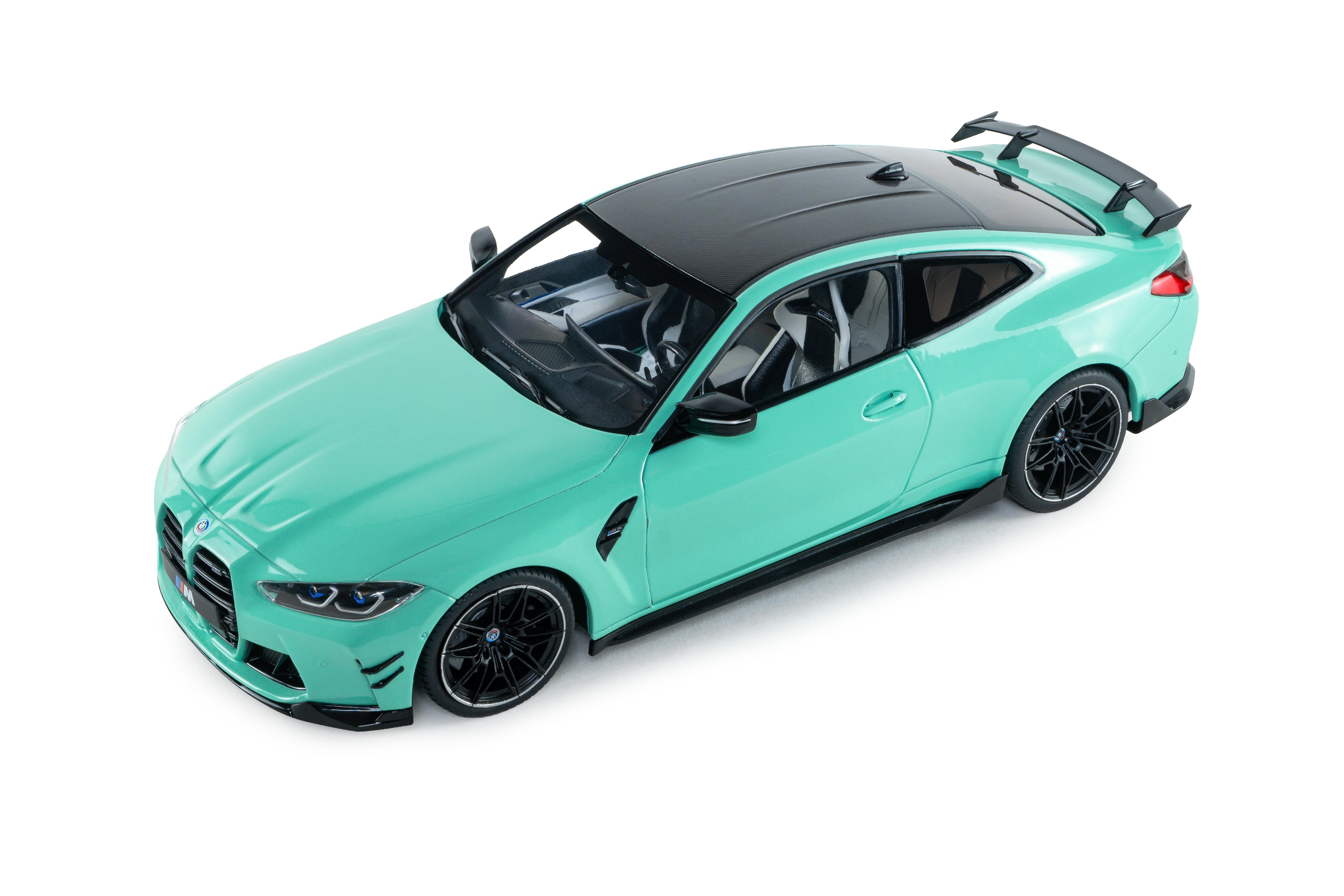 Solido S1814501 miniature collection 1/18 BMW M4 Performance turquoise - Breizh Modélisme.