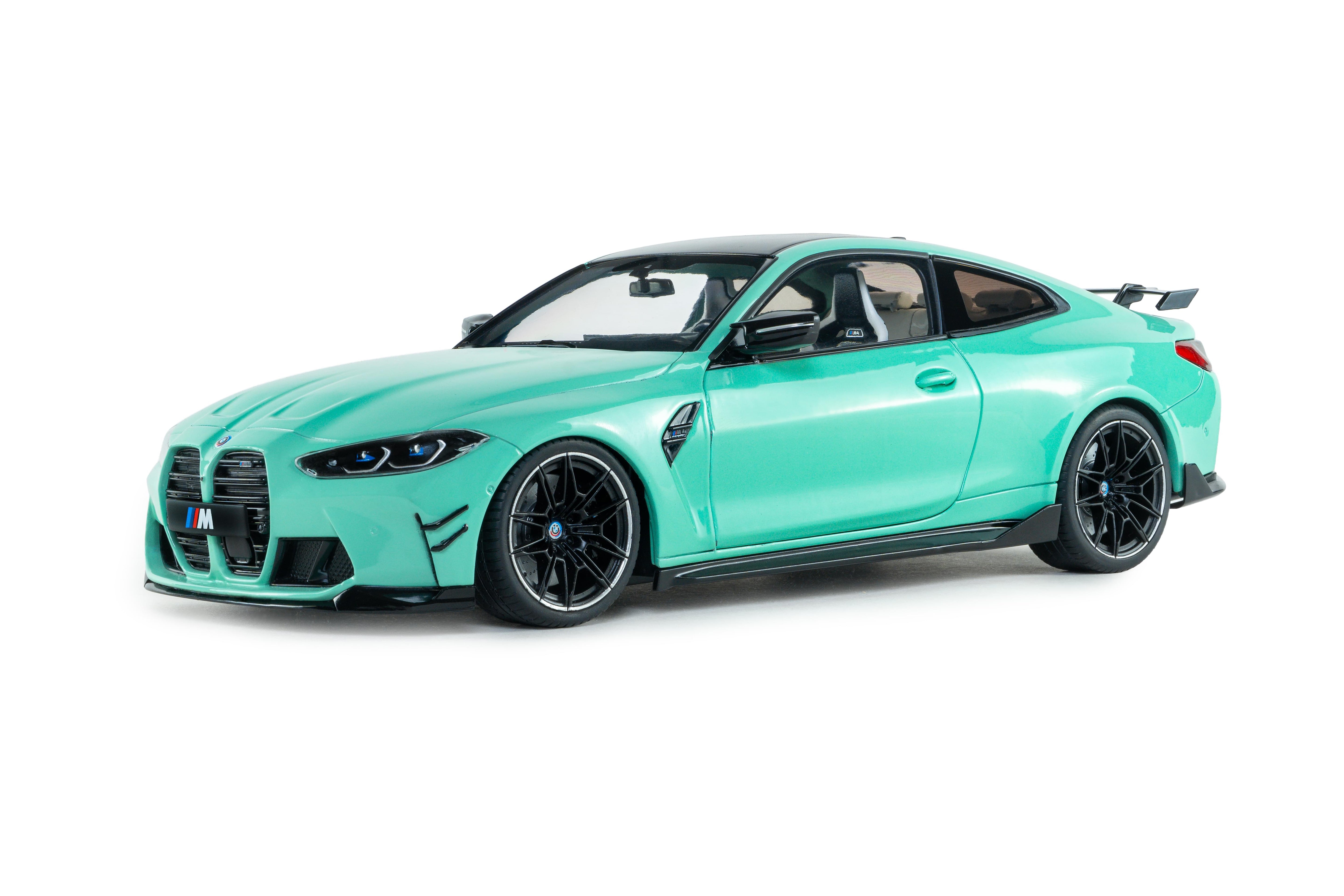 Solido S1814501 miniature collection 1/18 BMW M4 Performance turquoise - Breizh Modélisme.