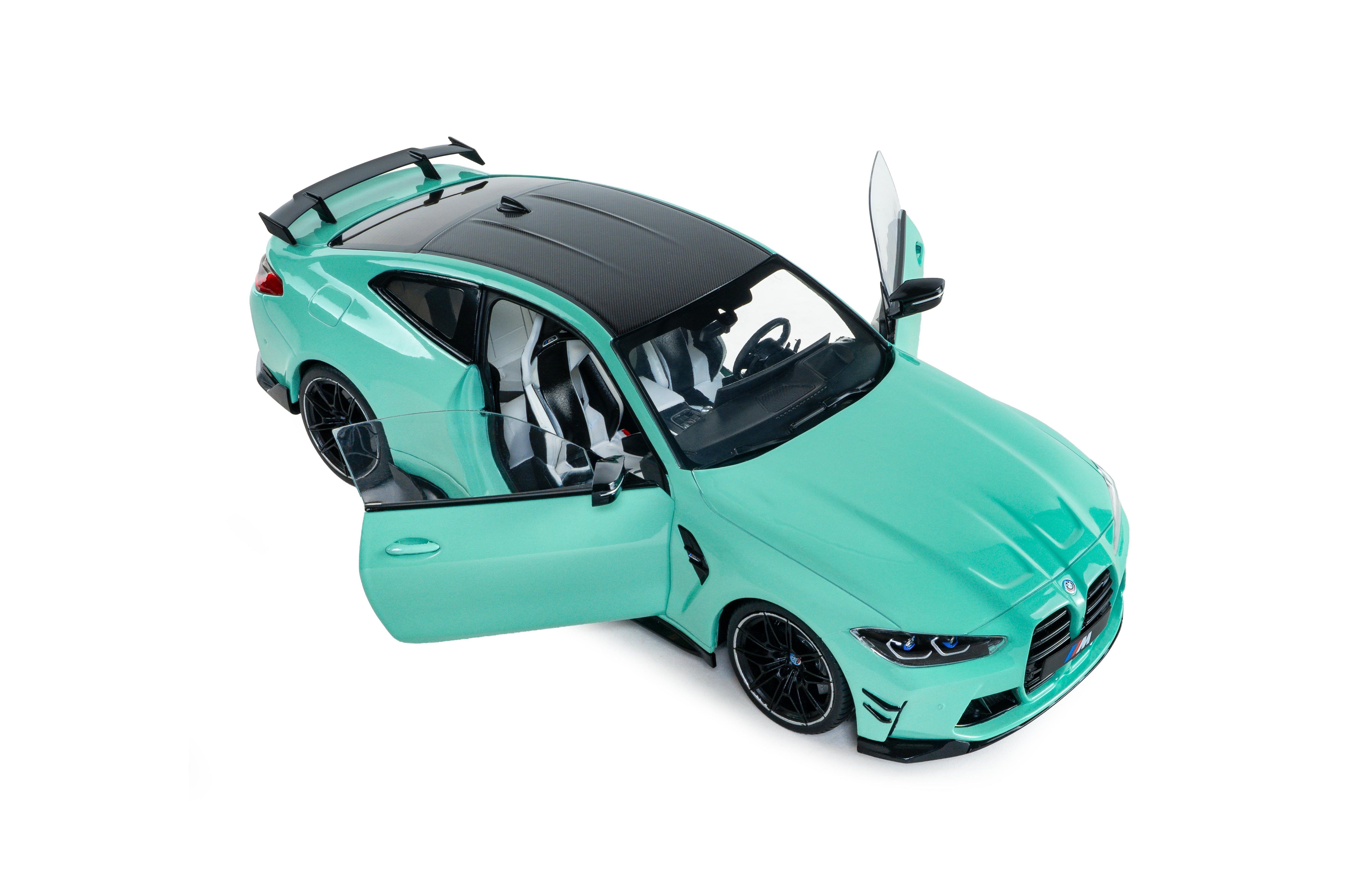 Solido S1814501 miniature collection 1/18 BMW M4 Performance turquoise - Breizh Modélisme.