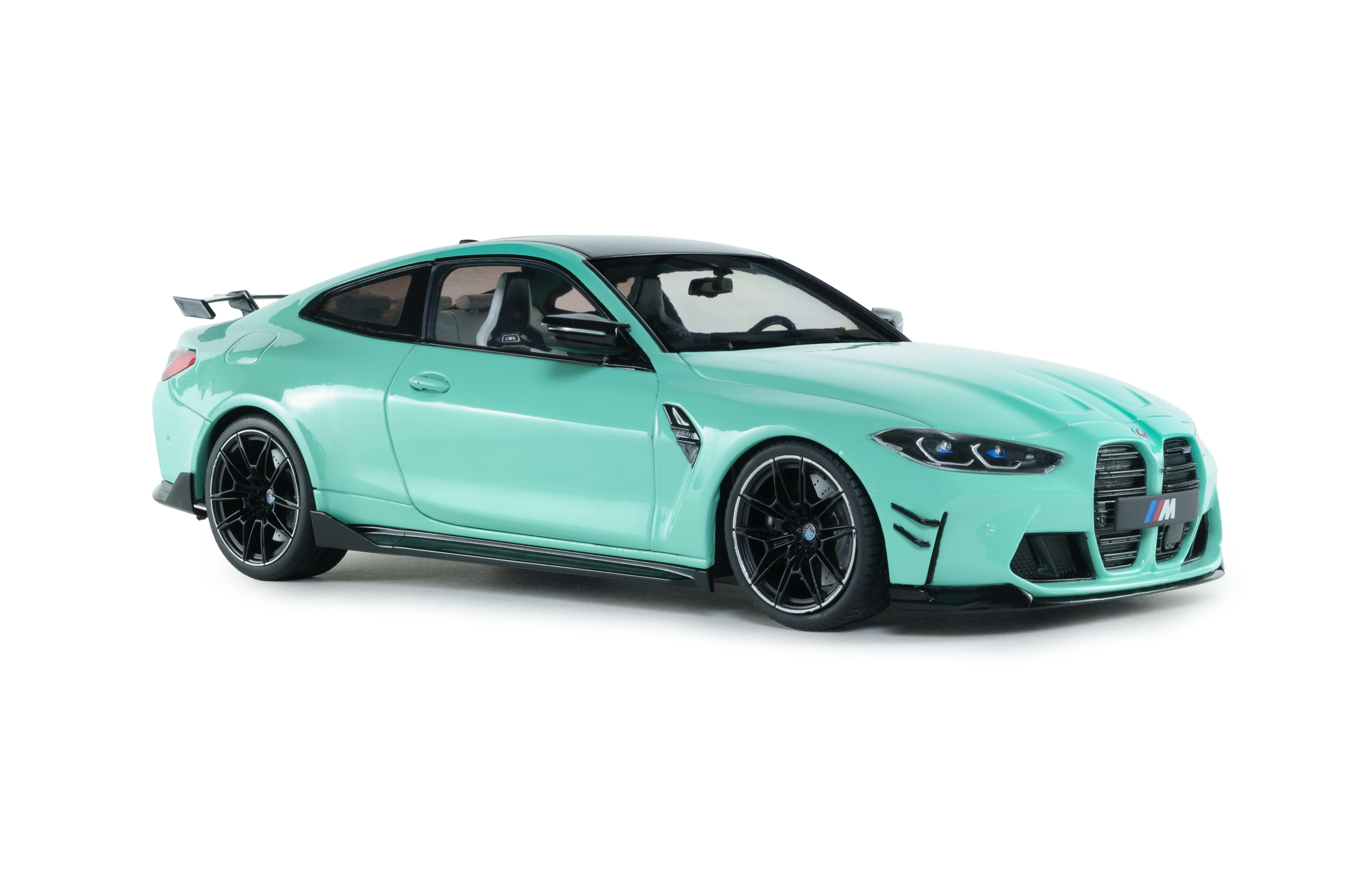 Solido S1814501 miniature collection 1/18 BMW M4 Performance turquoise - Breizh Modélisme.