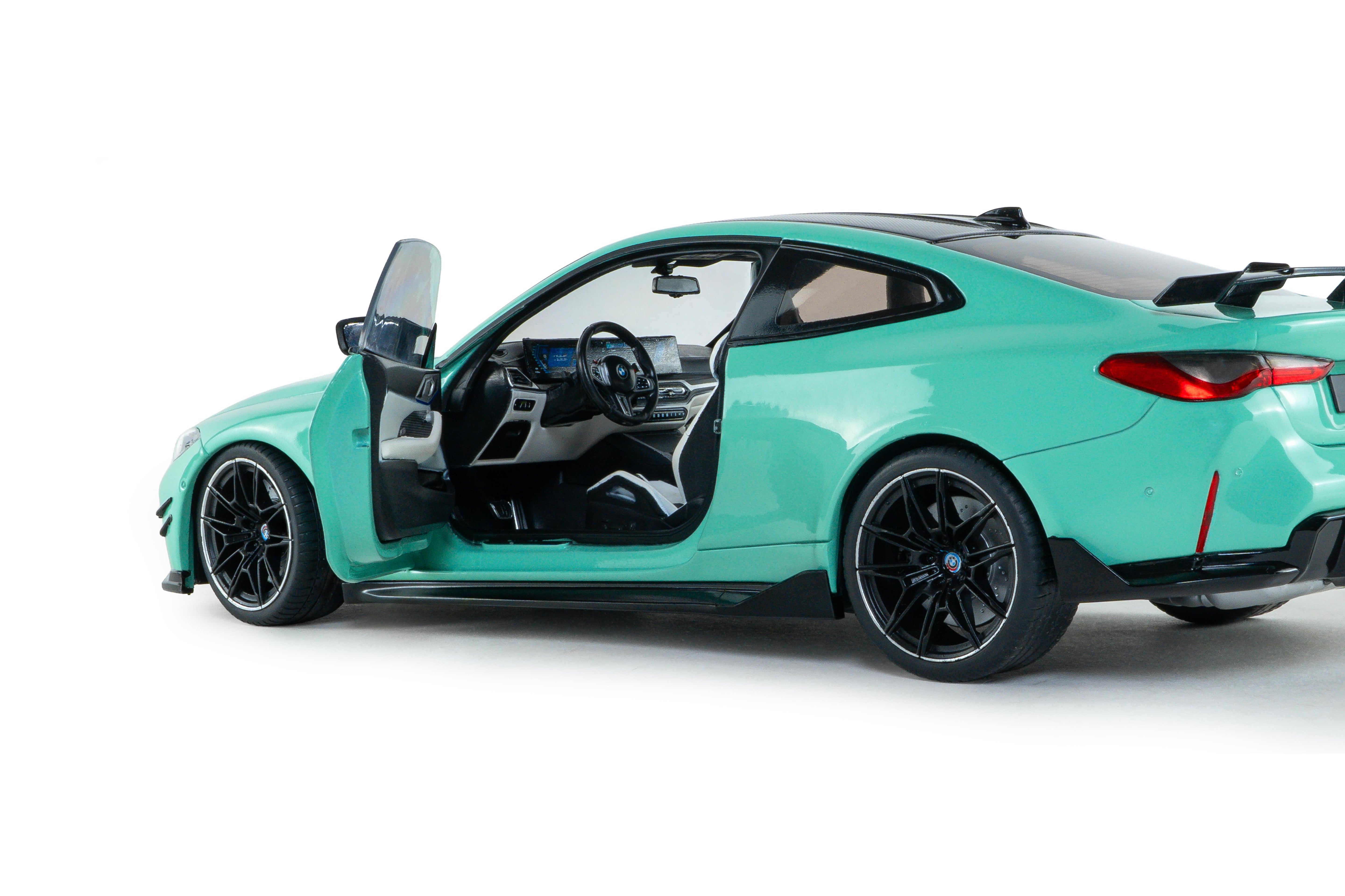 Solido S1814501 miniature collection 1/18 BMW M4 Performance turquoise - Breizh Modélisme.