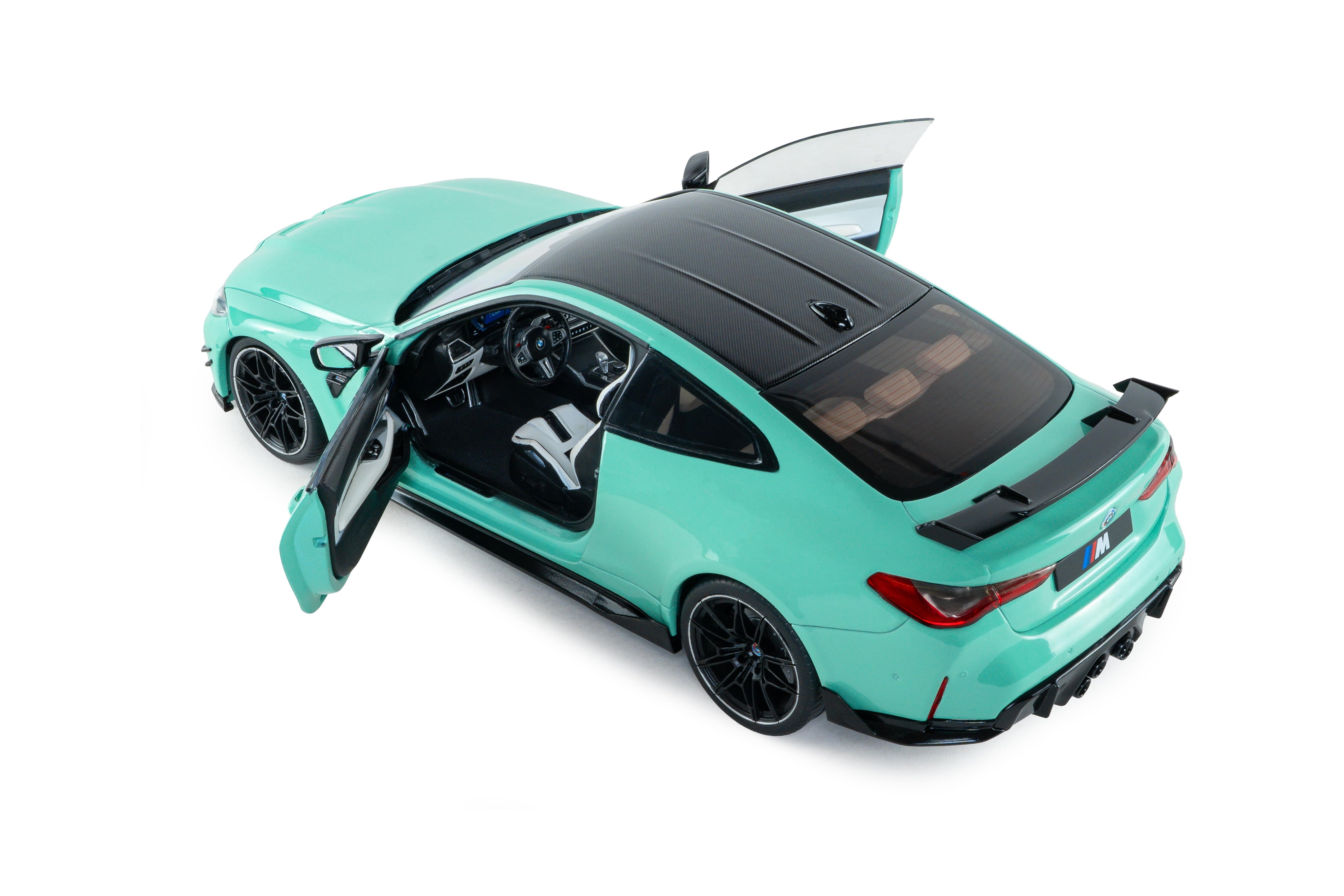 Solido S1814501 miniature collection 1/18 BMW M4 Performance turquoise - Breizh Modélisme.