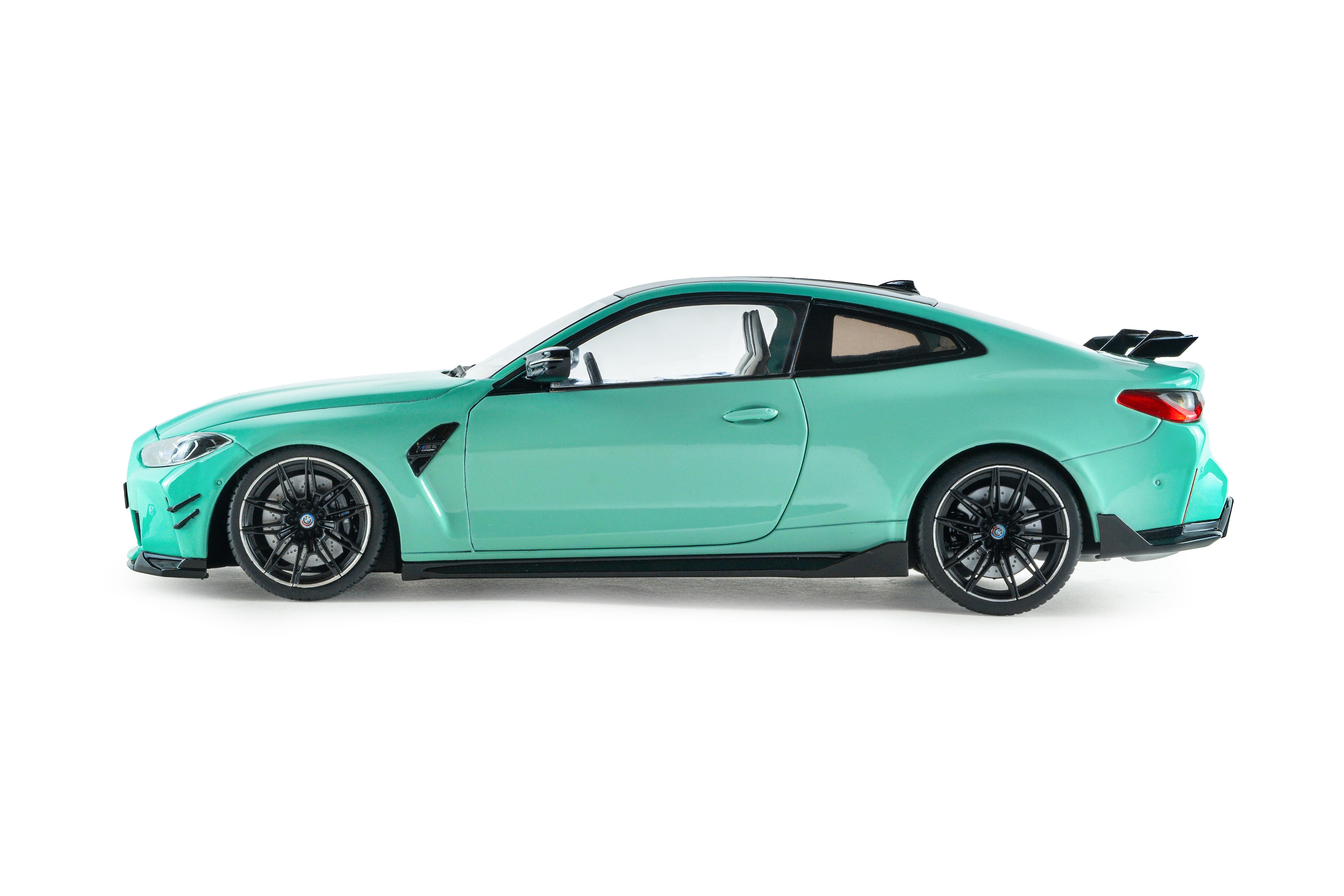 Solido S1814501 miniature collection 1/18 BMW M4 Performance turquoise - Breizh Modélisme.