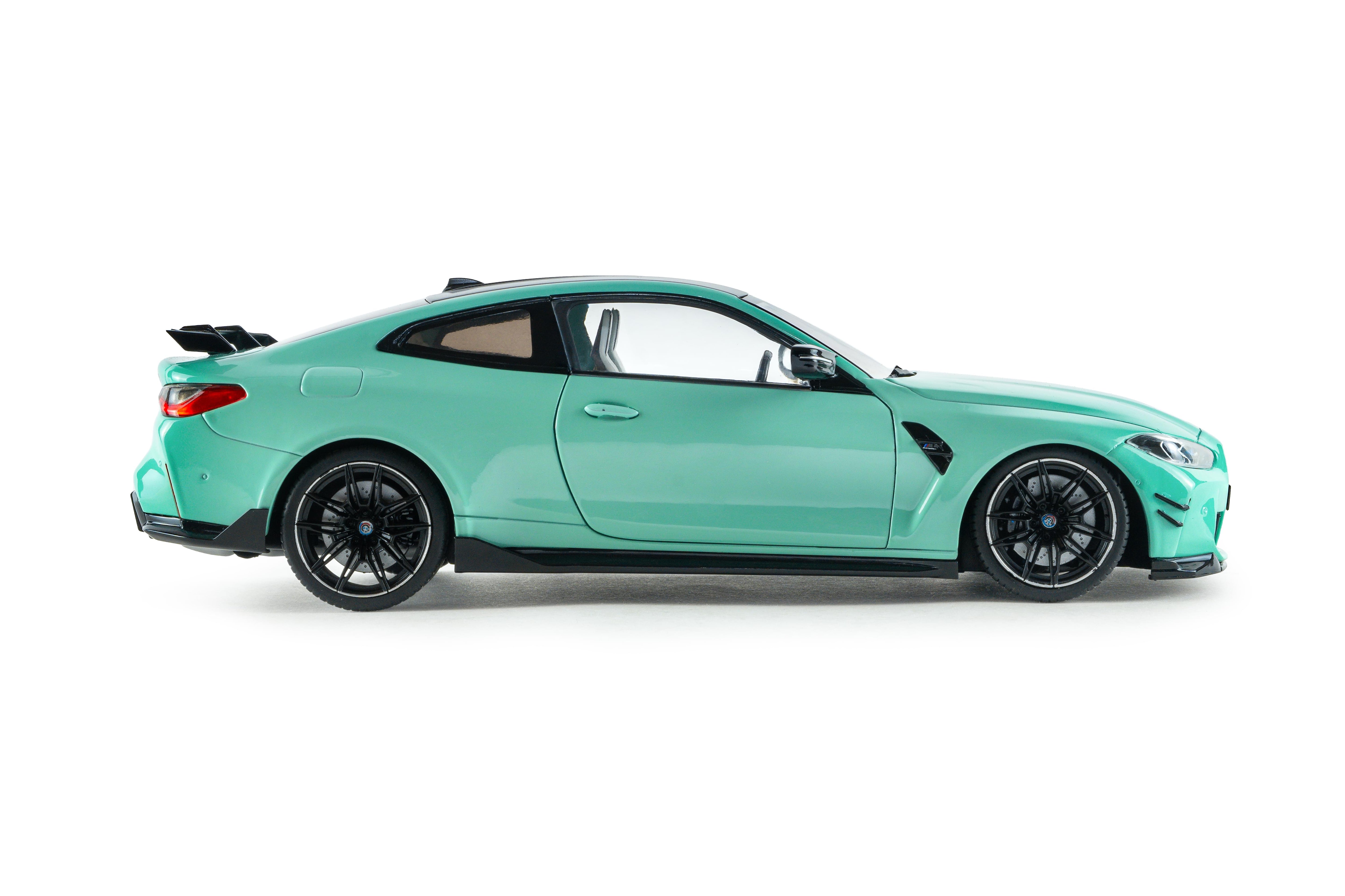 Solido S1814501 miniature collection 1/18 BMW M4 Performance turquoise - Breizh Modélisme.