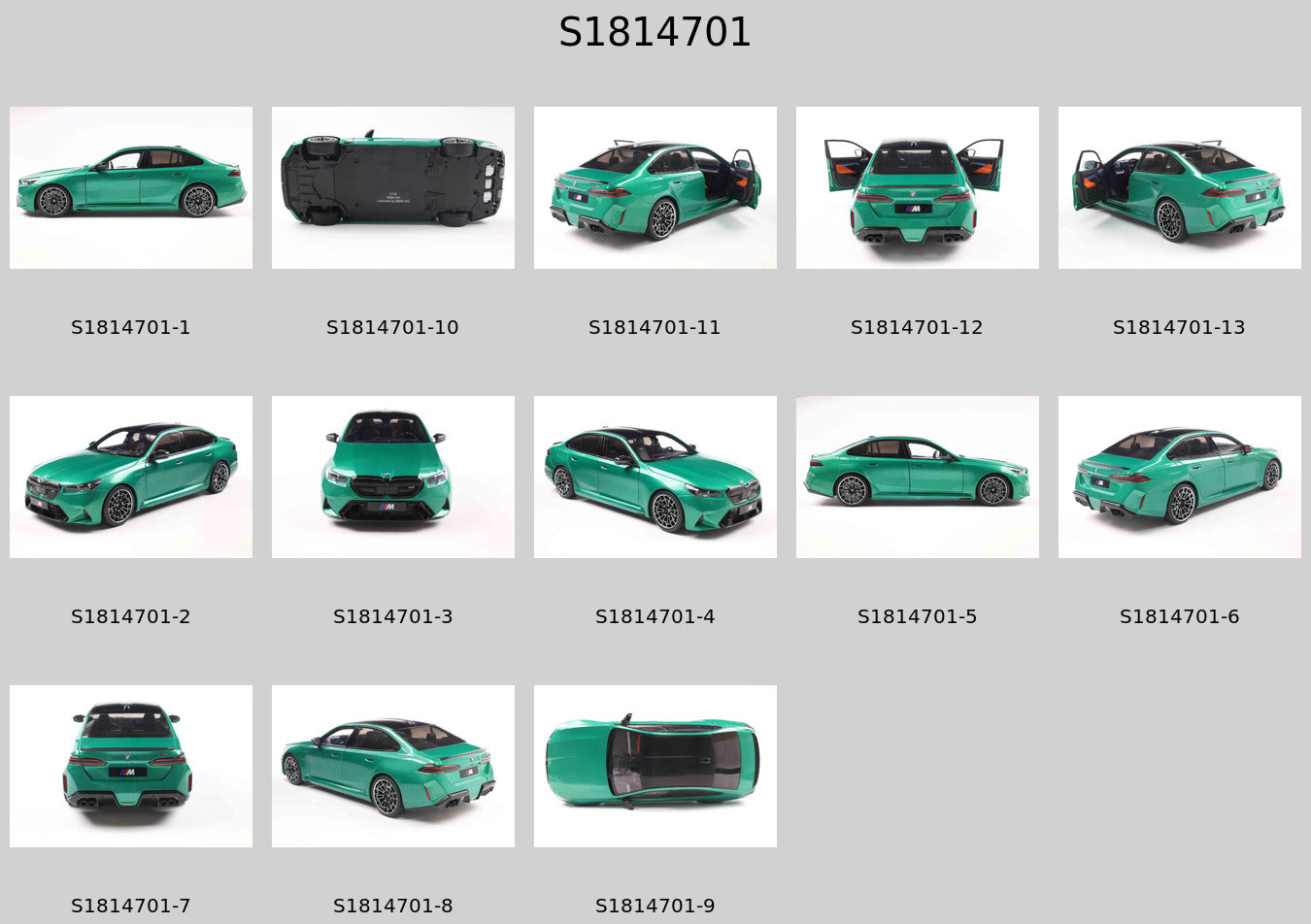 Solido S1814701 Voiture miniature collection 1/18 BMW M5 – M Isle of Man Green Metallic – 2025