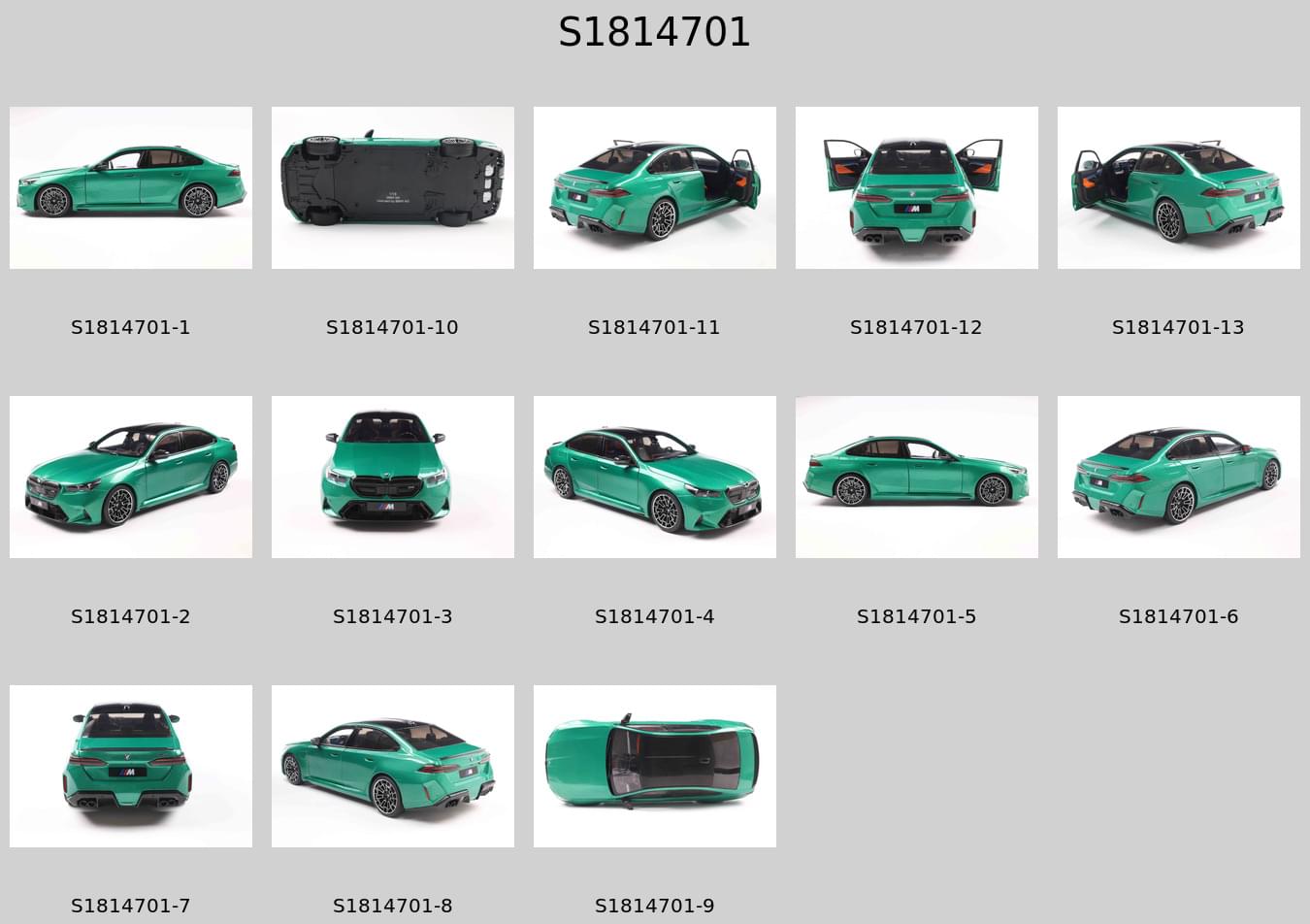 Solido S1814701 Voiture miniature collection 1/18 BMW M5 – M Isle of Man Green Metallic – 2025
