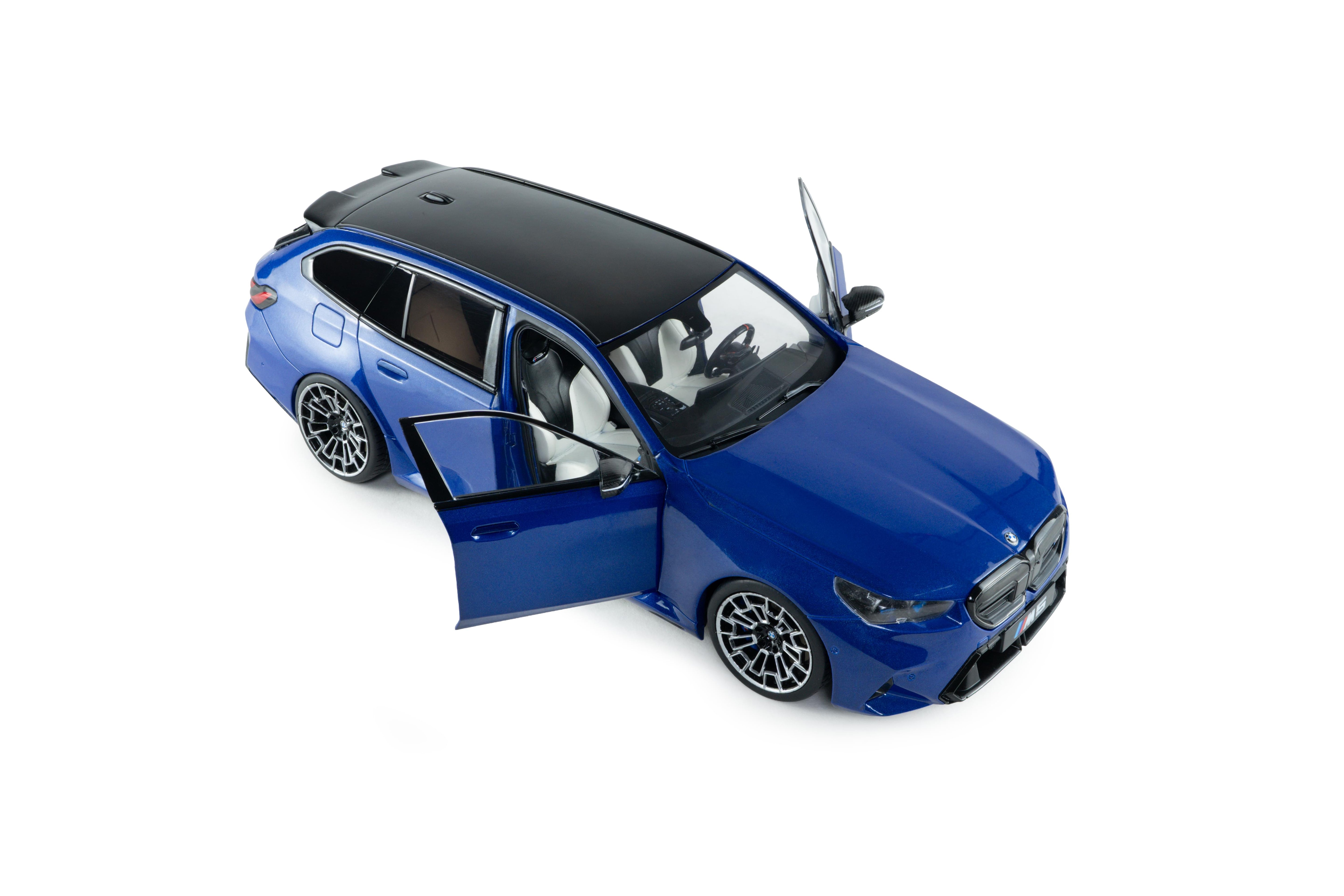 Solido S1814801 Voiture miniature collection 1/18 BMW M5 TOURING – M bleu marine Metallic – 2024