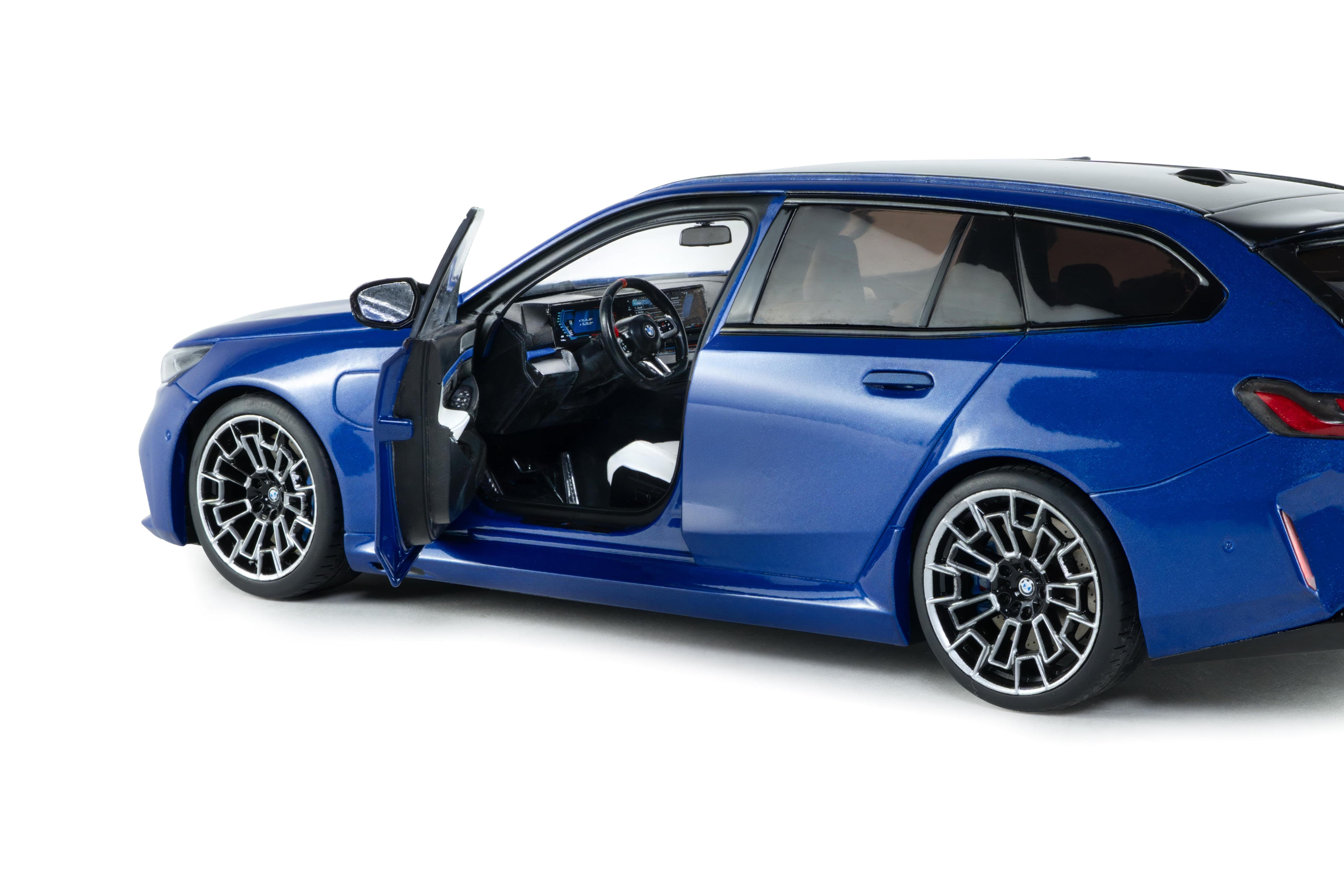 Solido S1814801 Voiture miniature collection 1/18 BMW M5 TOURING – M bleu marine Metallic – 2024