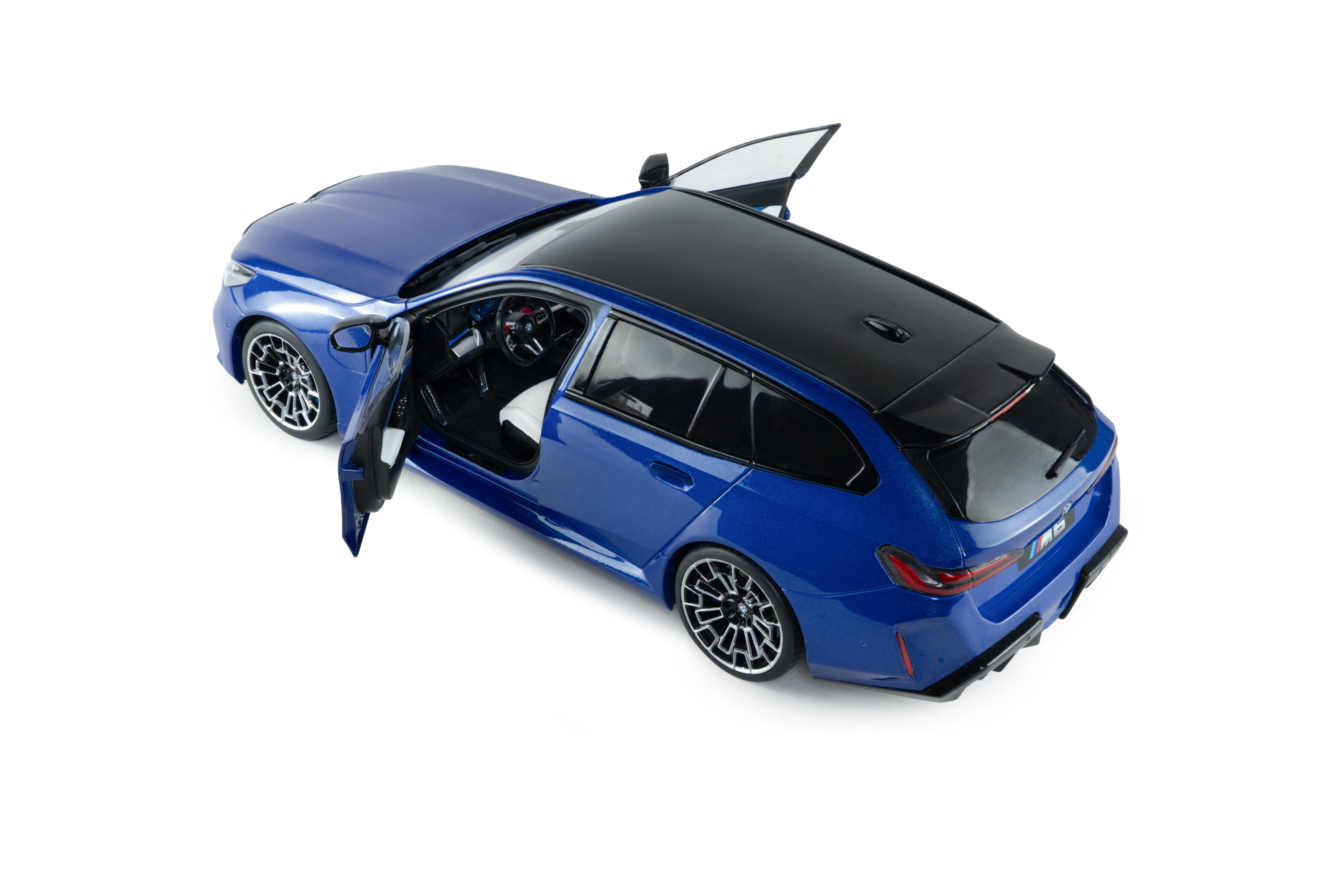 Solido S1814801 Voiture miniature collection 1/18 BMW M5 TOURING – M bleu marine Metallic – 2024