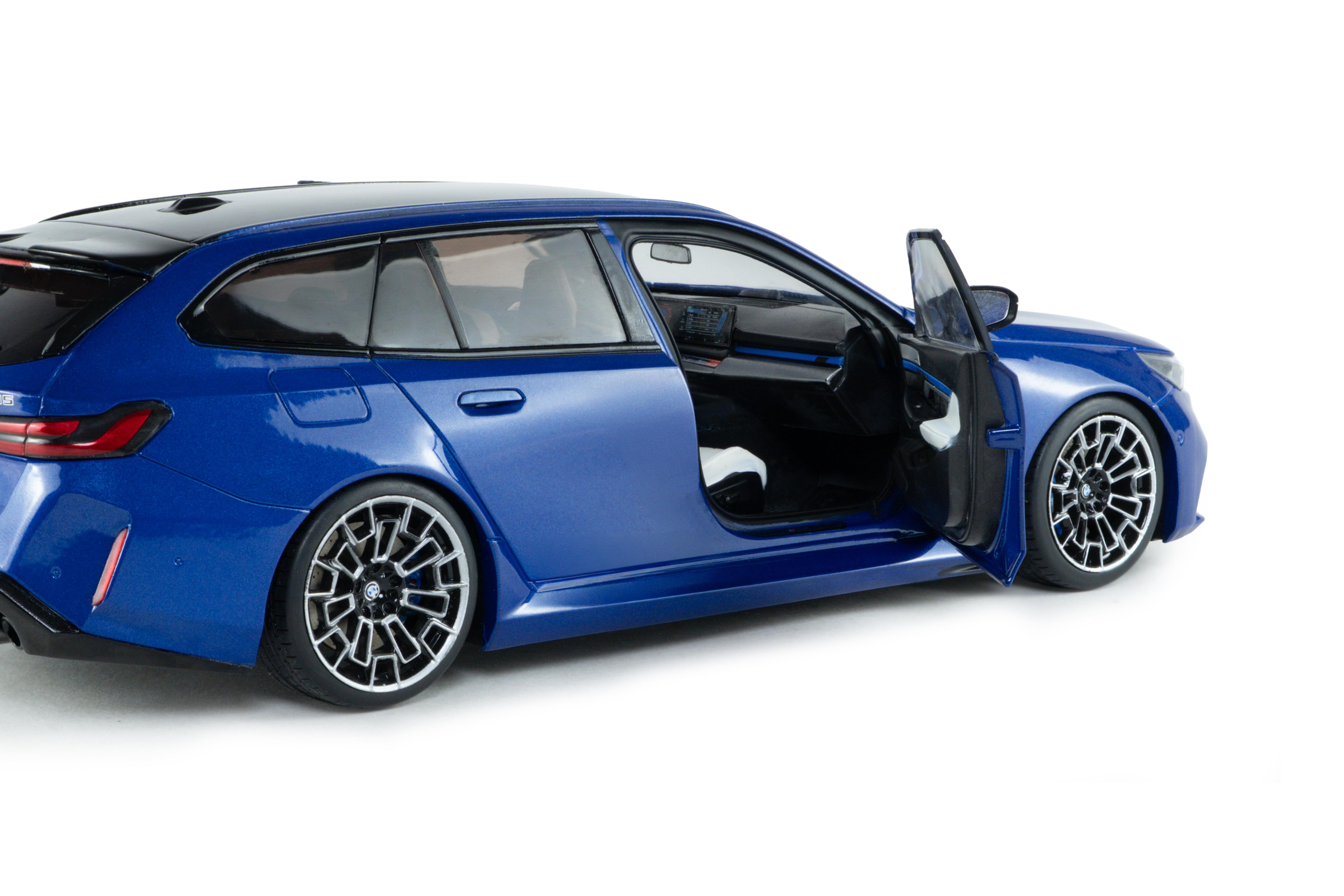 Solido S1814801 Voiture miniature collection 1/18 BMW M5 TOURING – M bleu marine Metallic – 2024