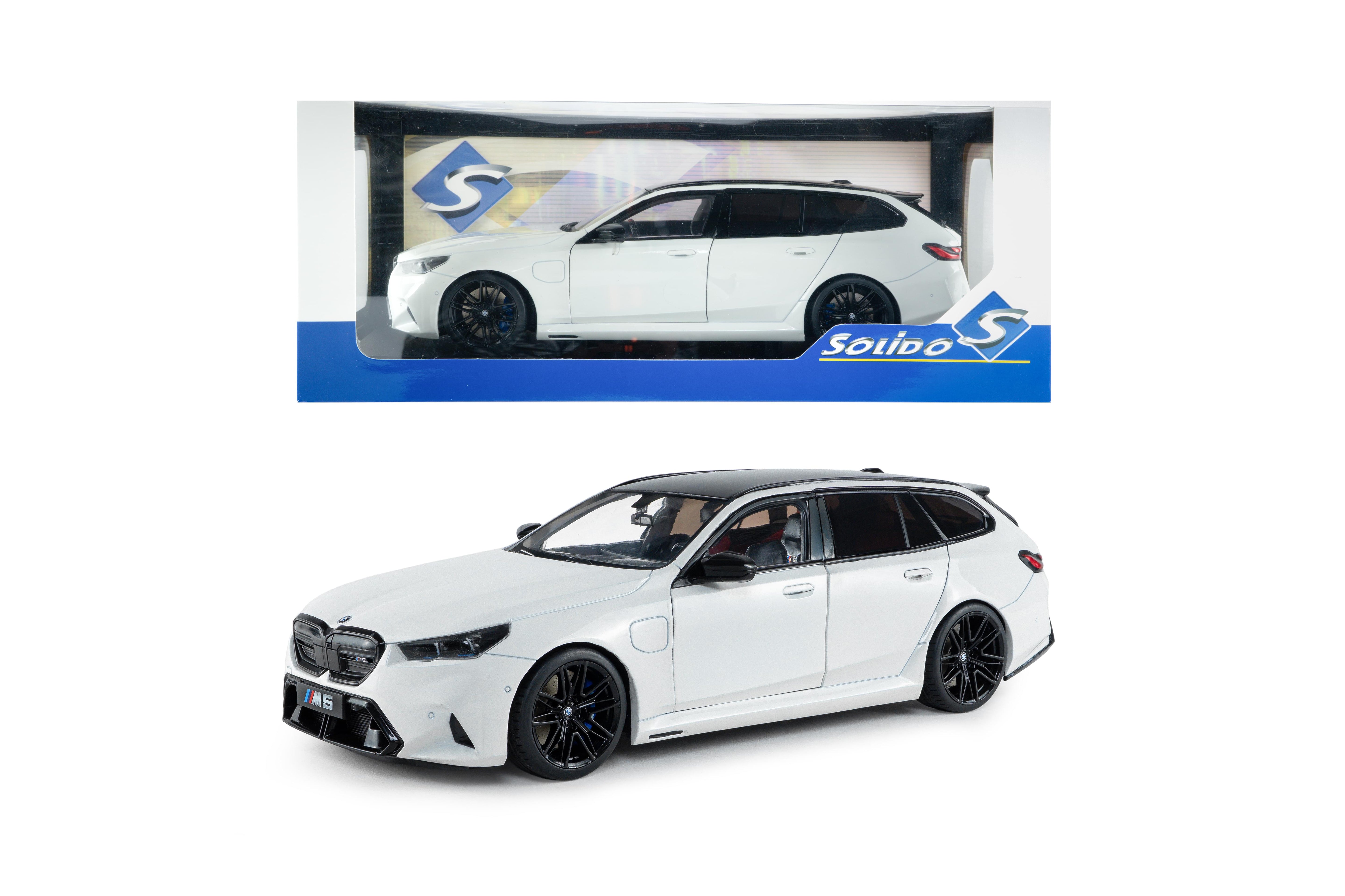 Solido S1814802 Voiture miniature collection 1/18 BMW M5 Touring – Alpine White Solid – 2025