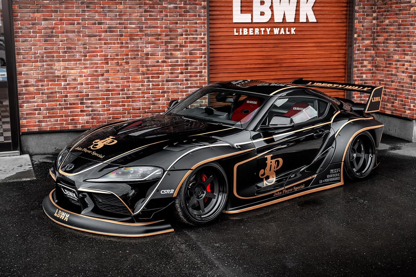 Solido S1815504 miniature collection 1/18 Toyota GR Supra Liberty Walk noir/or hommage 2025 - Breizh Modélisme.