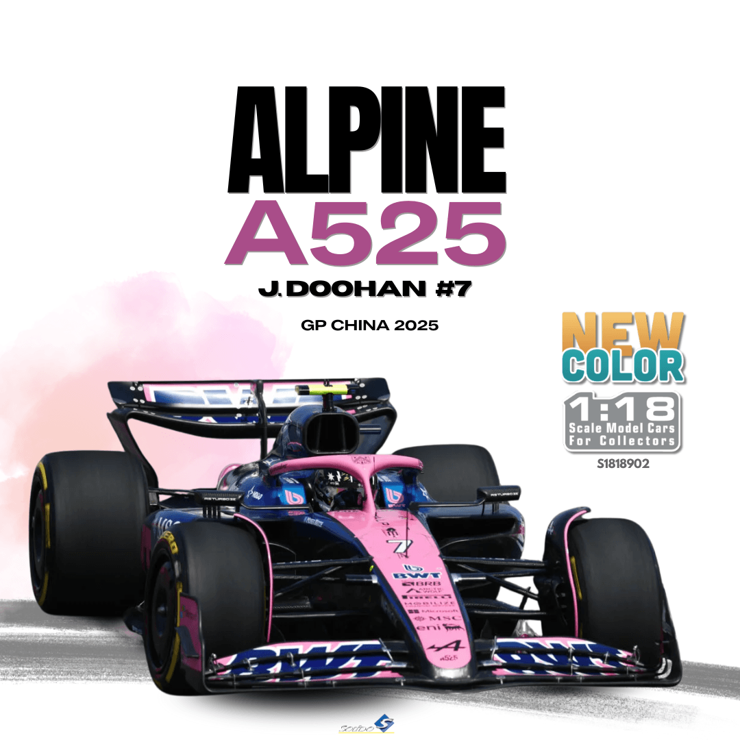 Solido S1818902 Voiture miniature collection 1/18 Alpine A525 No 7 Doohan Chine 2025
