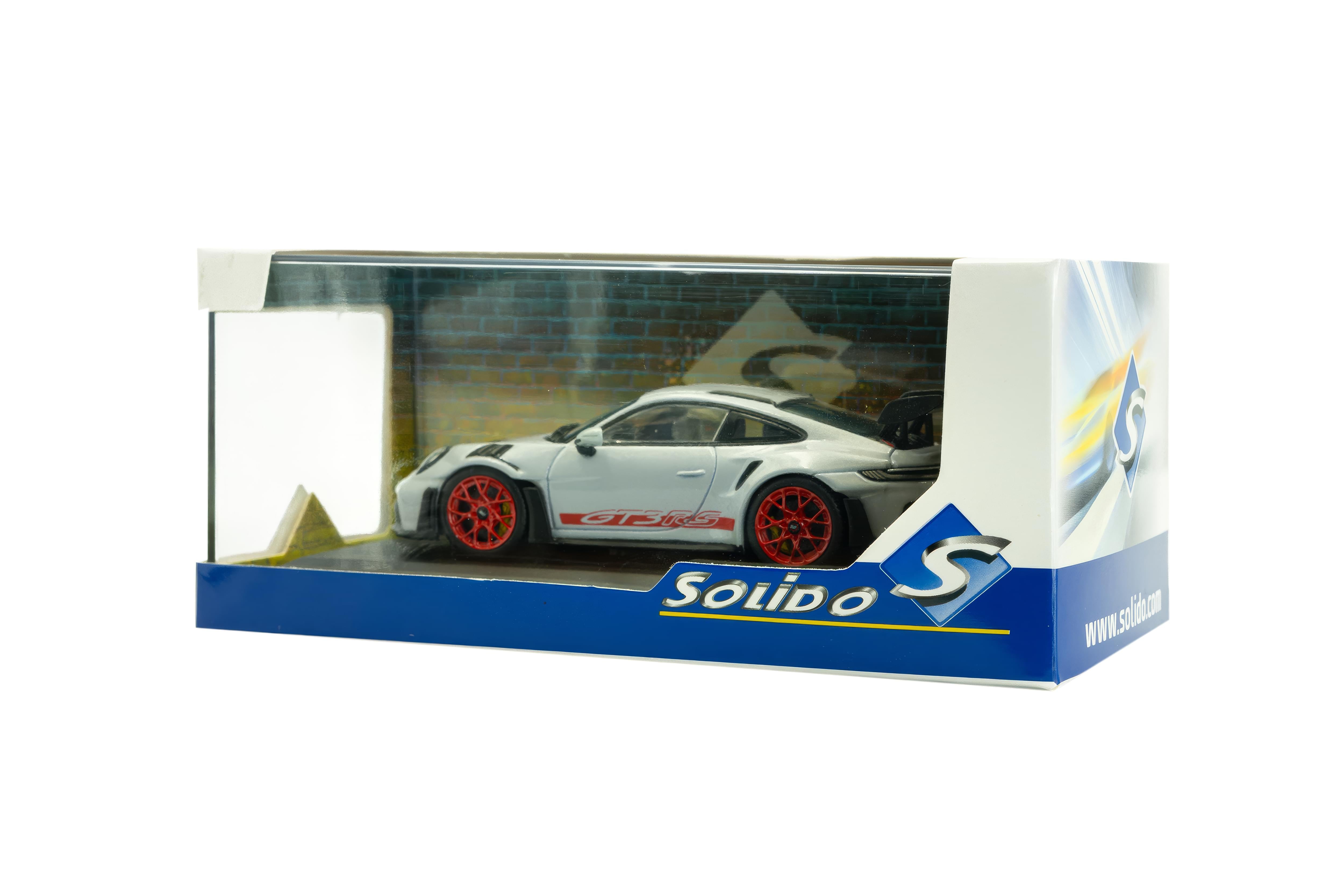 Voiture miniature 1/43 Porsche 911 (992) GT3 RS 2023 Ice Grey Solido S4314802