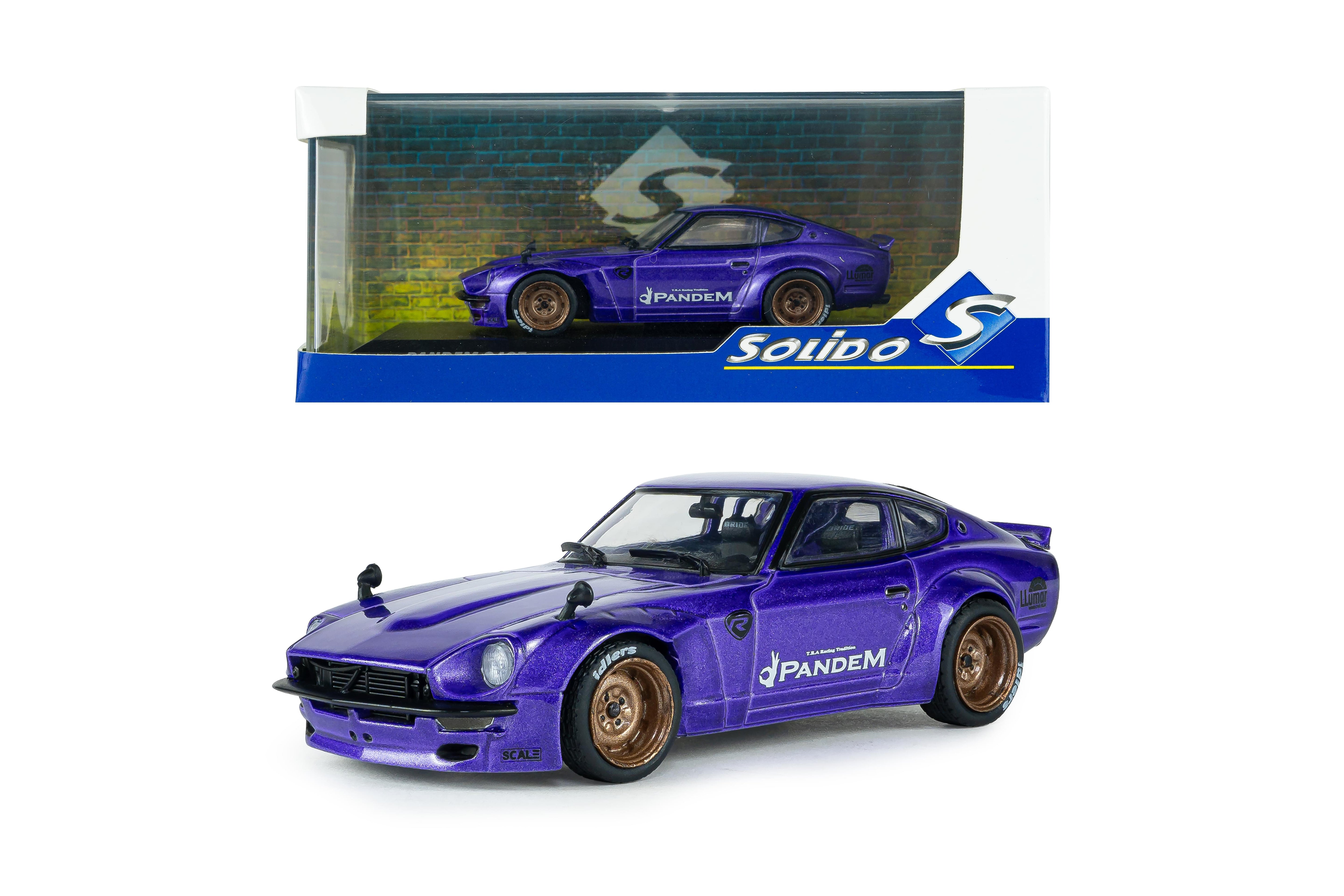 Voiture miniature 1/43 Pandem 240z violet métallisé 1973 Solido S4316303
