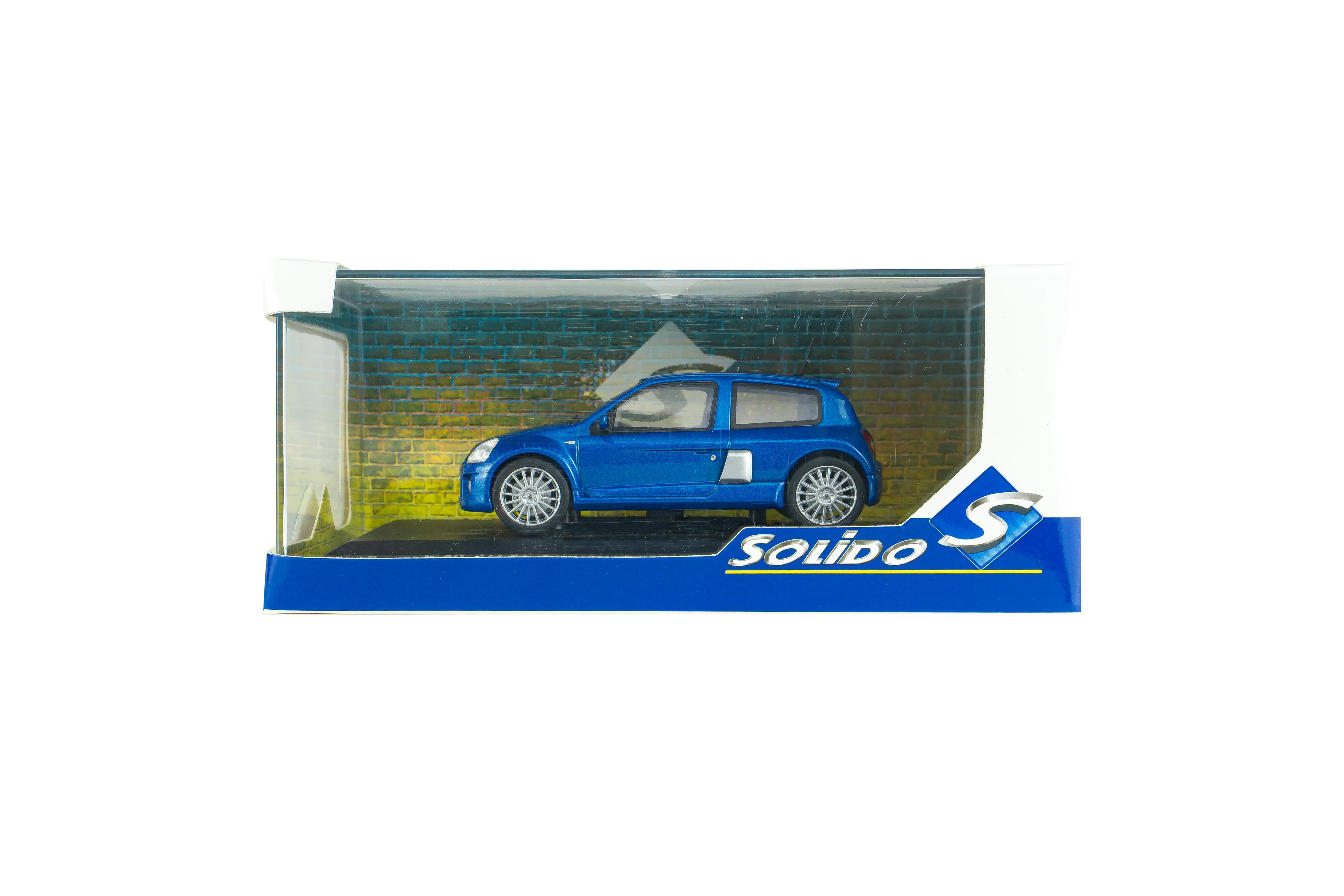 Voiture miniature 1/43 Renault Clio V6 Ph 2 2003 Blue Solido S4318101