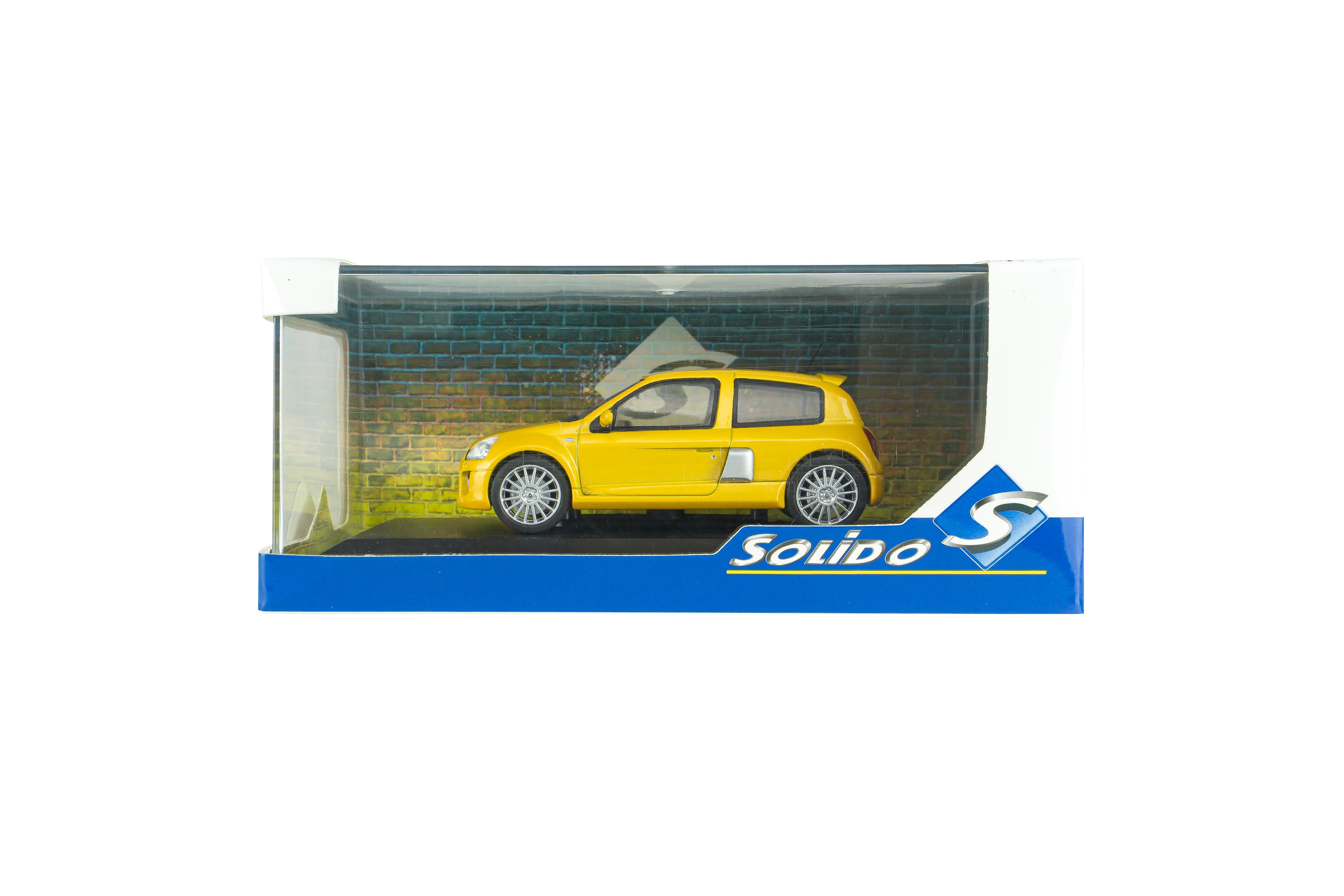 Voiture miniature 1/43 Renault Clio V6 Ph 2 2003 Jaune Sirius Solido S4318102