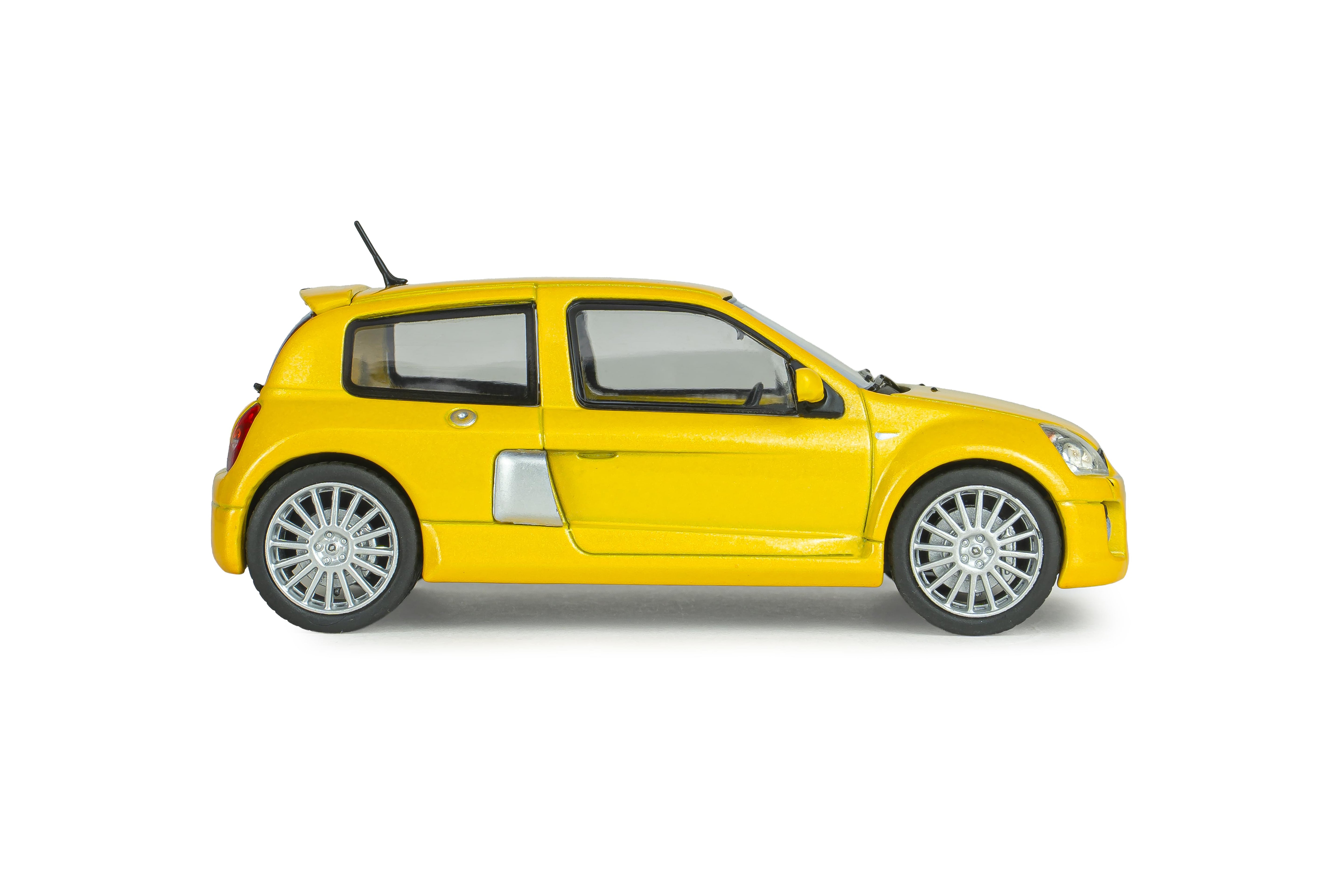 Voiture miniature 1/43 Renault Clio V6 Ph 2 2003 Jaune Sirius Solido S4318102