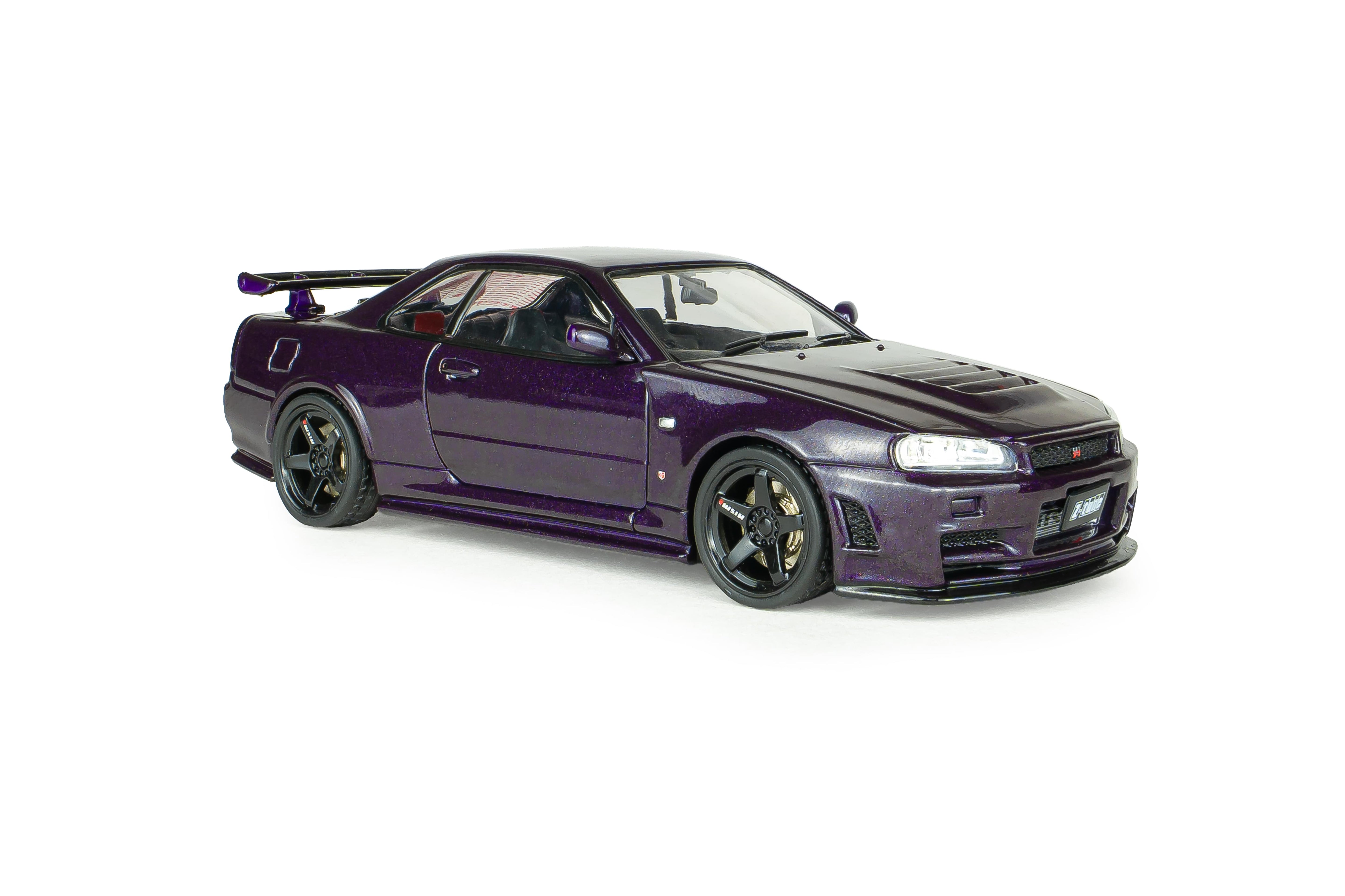 Voiture miniature 1/43 Nissan Skyline GT-R (R34) Z Tune 1999 Midnight Purple Solido S4318201