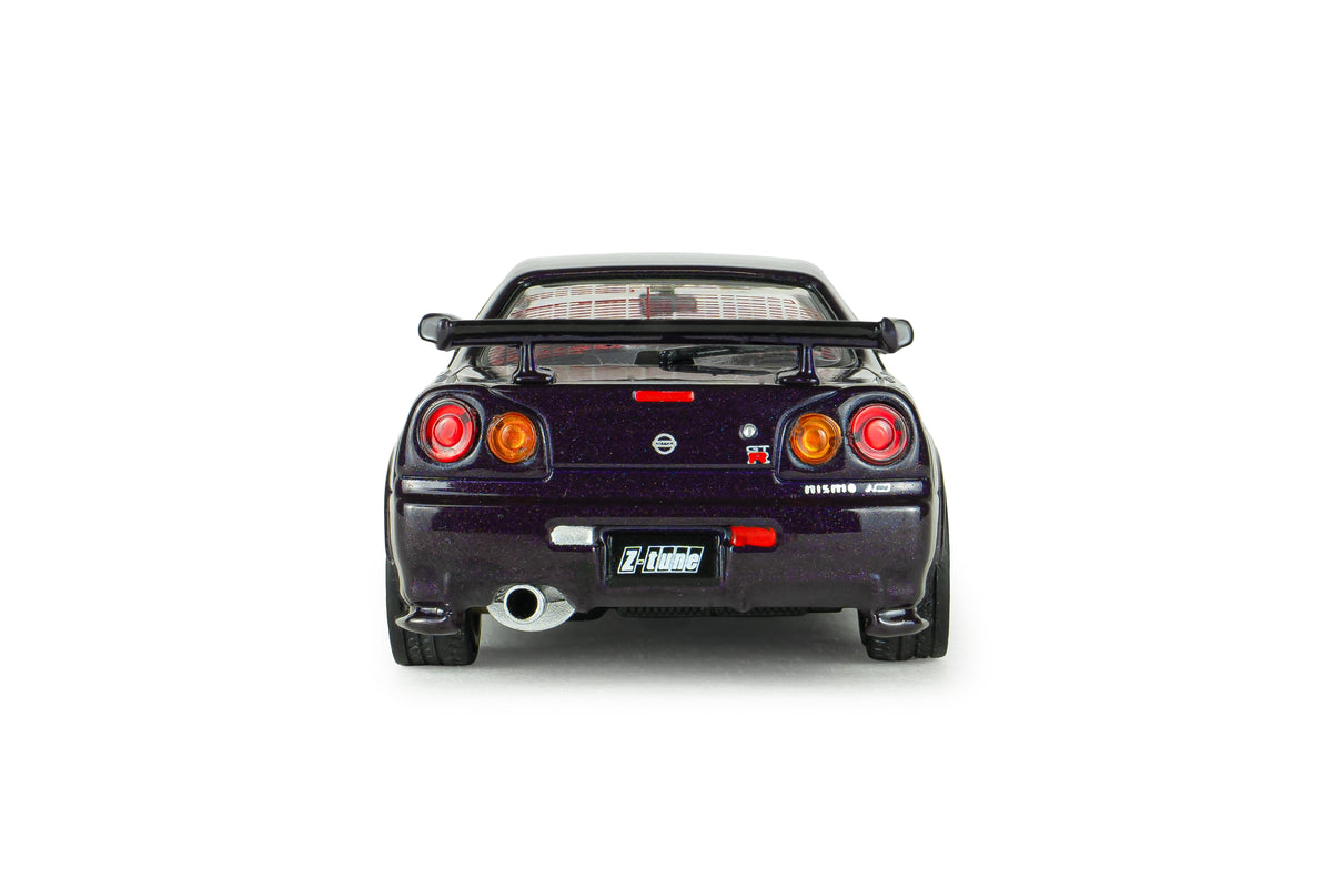 Voiture miniature 1/43 Nissan Skyline GT-R (R34) Z Tune 1999 Midnight Purple Solido S4318201