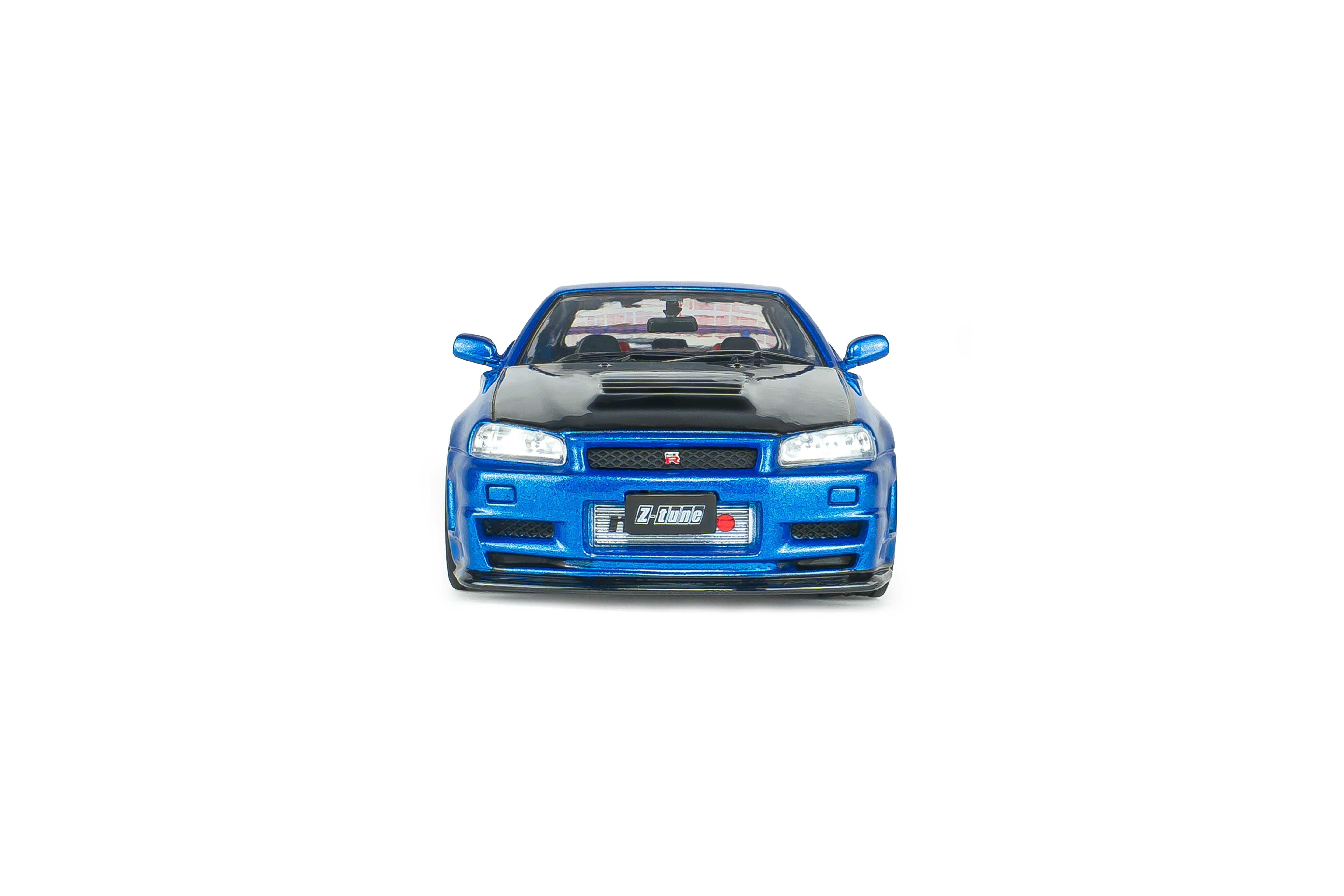 Voiture miniature 1/43 Nissan Skyline GT-R (R34) Z Tune 1998 Bayside Blue Solido S4318202
