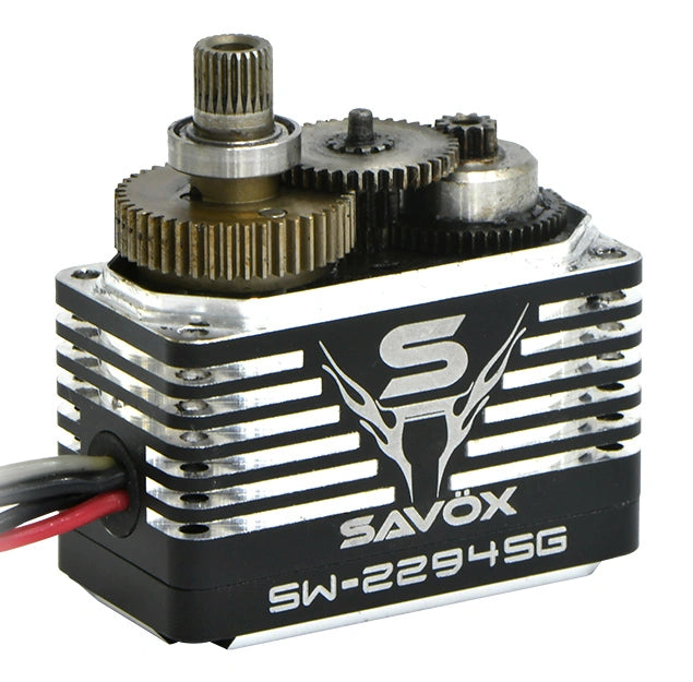 Servo crawler Savox SW-2294SG 75 kg 4S alu brushless, engrenages en acier