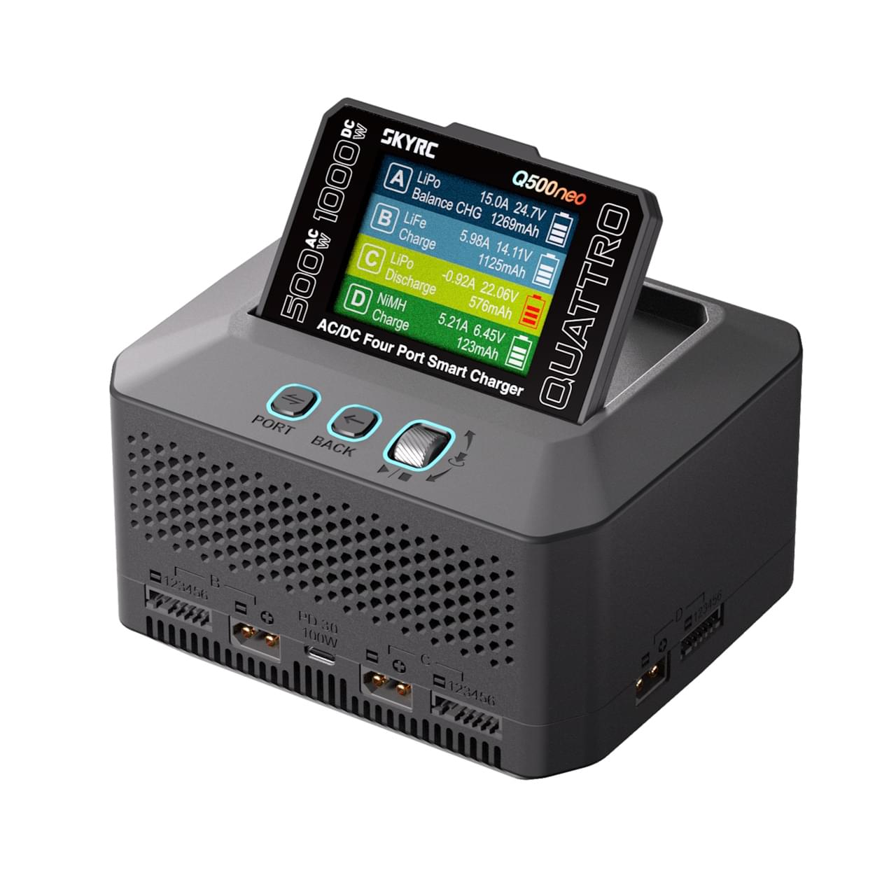 Chargeur Duo SkyRC Q500 Neo LiPo 15A 500W - Breizh Modélisme.
