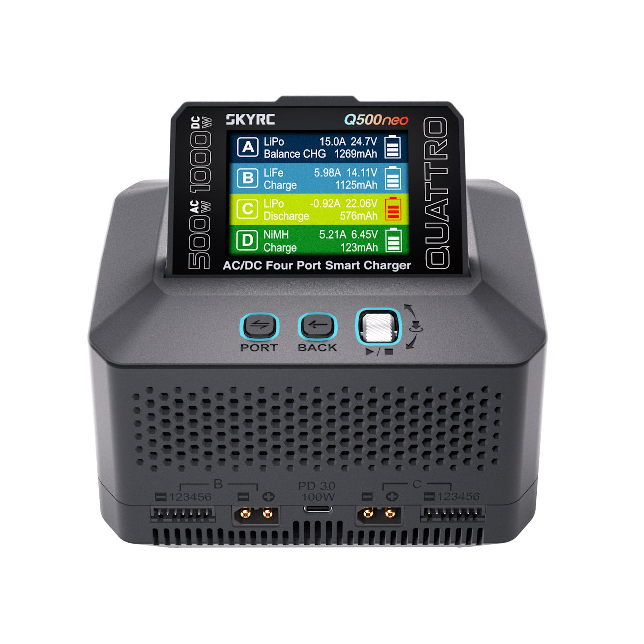 Chargeur Duo SkyRC Q500 Neo LiPo 15A 500W - Breizh Modélisme.