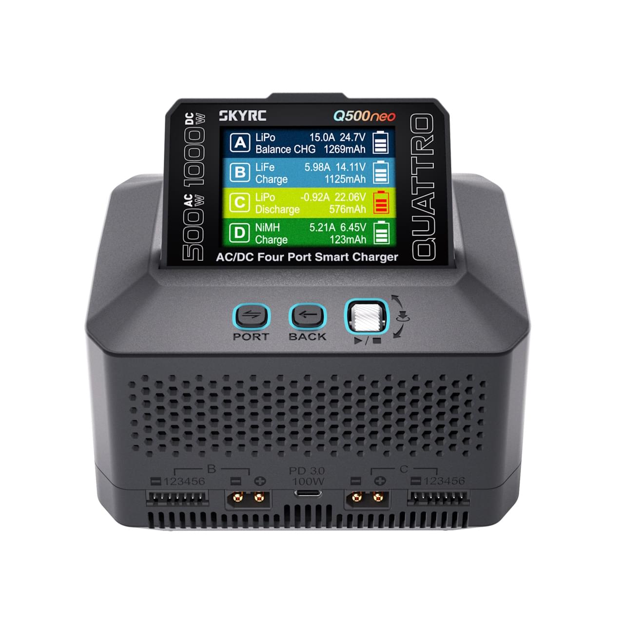 Chargeur Duo SkyRC Q500 Neo LiPo 15A 500W - Breizh Modélisme.