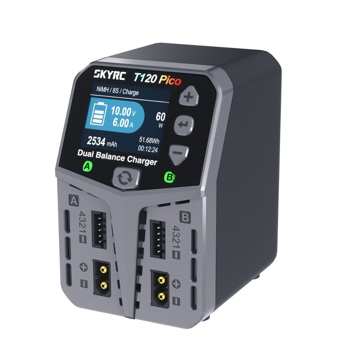 Chargeur SkyRC T120 Pico AC LiPo 2-4S 6A 2x60W - 100236-01