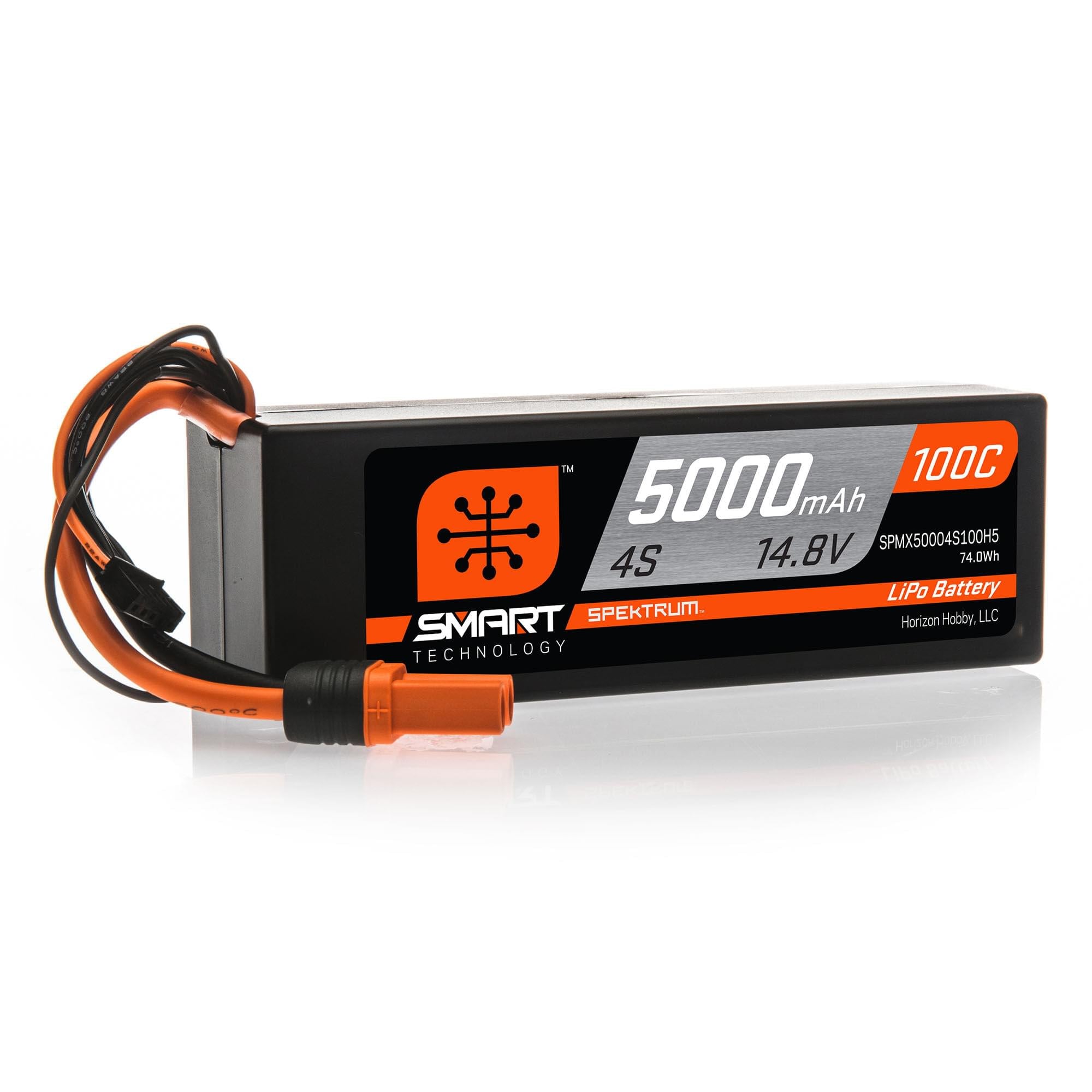 Batterie LiPo 4S Spektrum 14,8 V 5000mAh 100C IC5 - SPMX50004S100H5