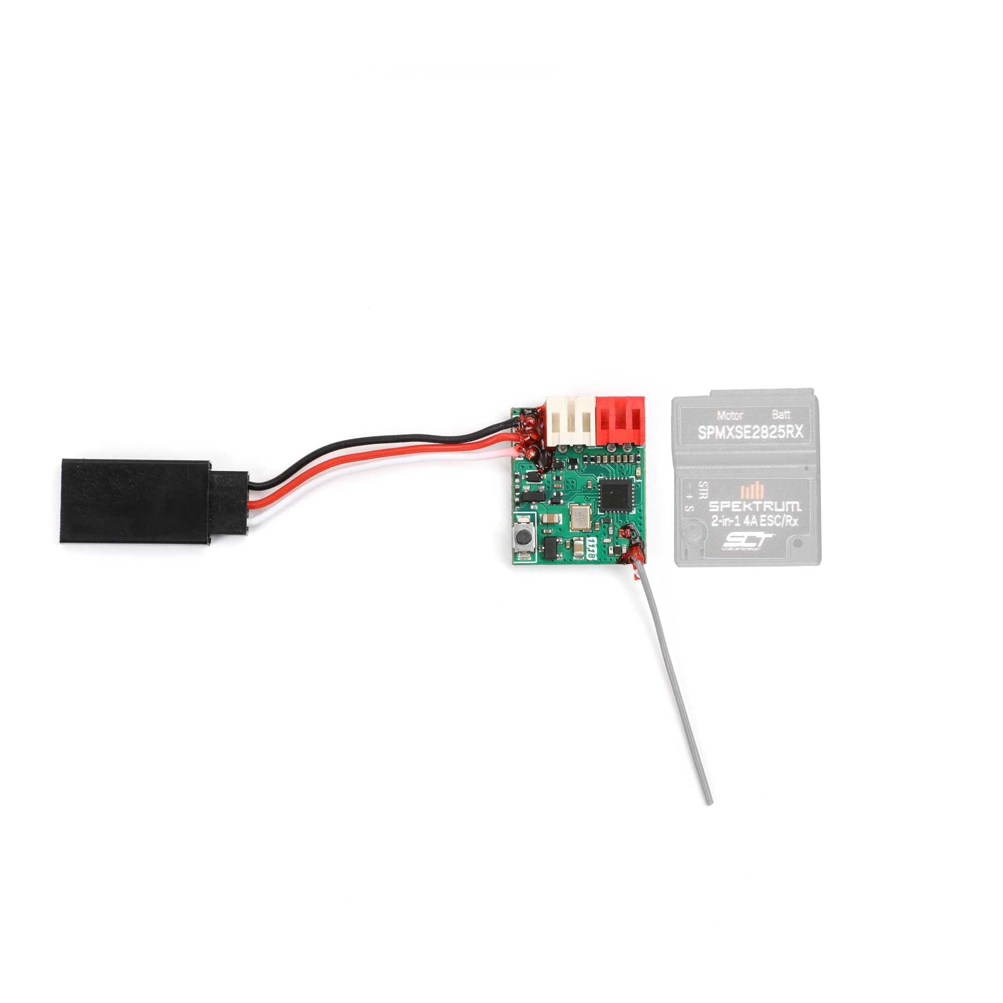 Récepteur ESC / SLT brossé 2 en 1 10A pour Losi Micro-B - SPMXSE2825RX