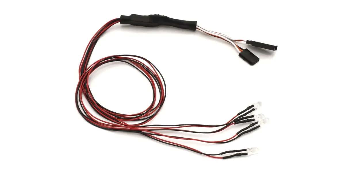 Éclairage LED 2 Claires Halogen/2 rouge - K.97054-4HR - Breizh Modélisme.