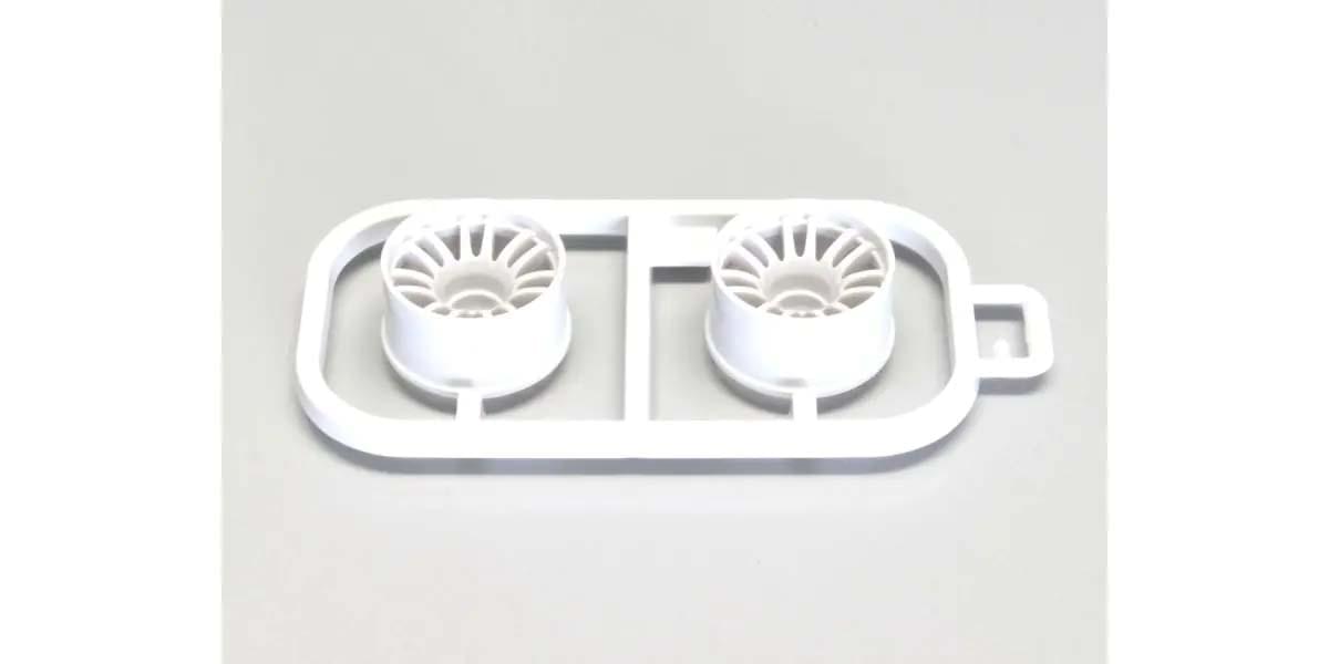 Jantes Kyosho blanc Mini-Z MR03 Larges-Deport 3.0 (2) - MZH131W-W3B - Breizh Modélisme.