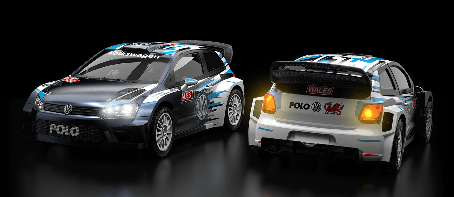 Voiture de rallye Volkswagen Polo R WRC 4WD MJX Hyper GO 7304 1/7