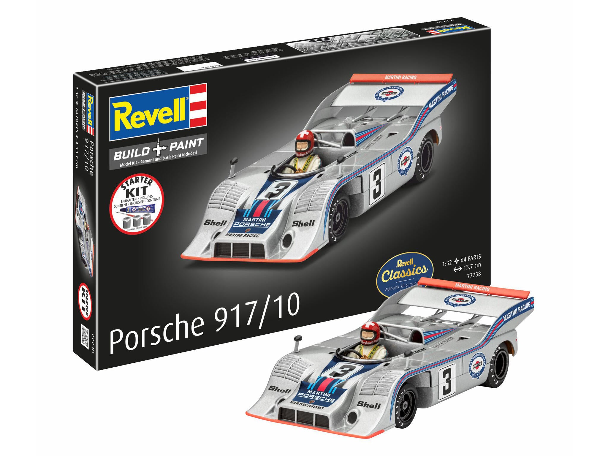 Maquette Revell Starter kit 77738 Porsche 917/10 avec accessoires de base