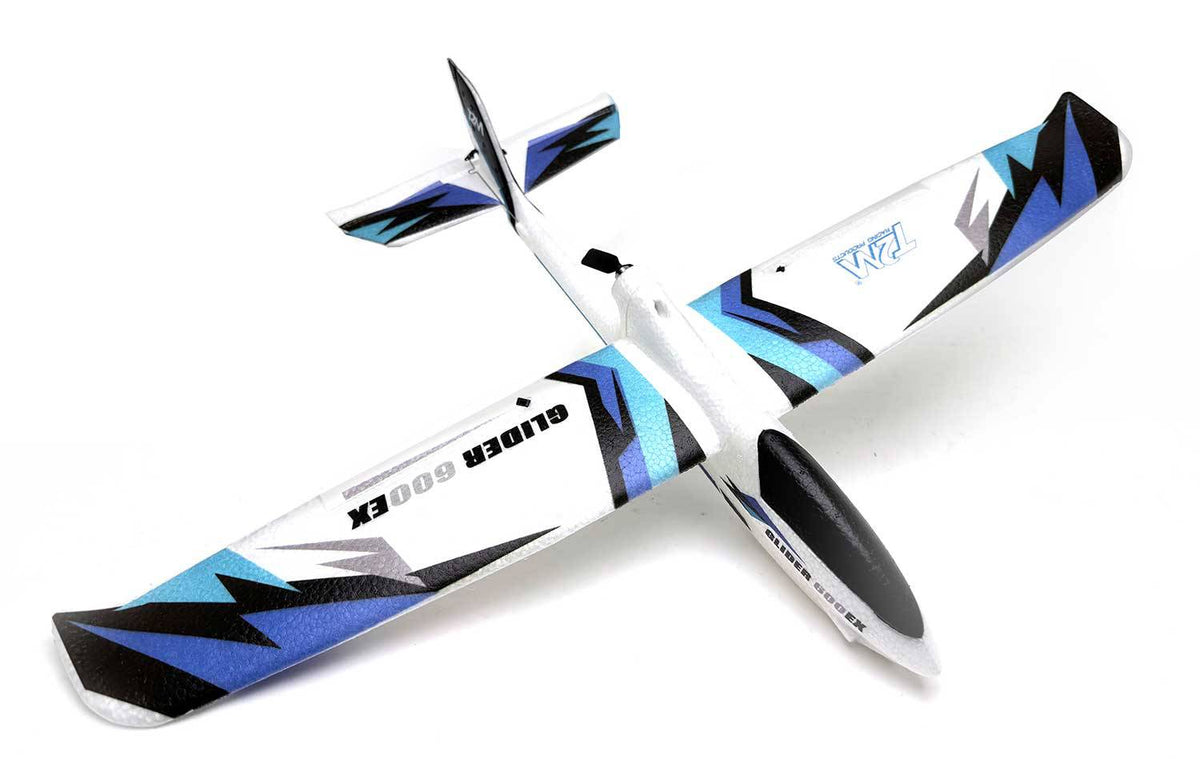 Planeur RC T2M bleu 600 Glider EX 6ch 600mm - Breizh Modélisme.