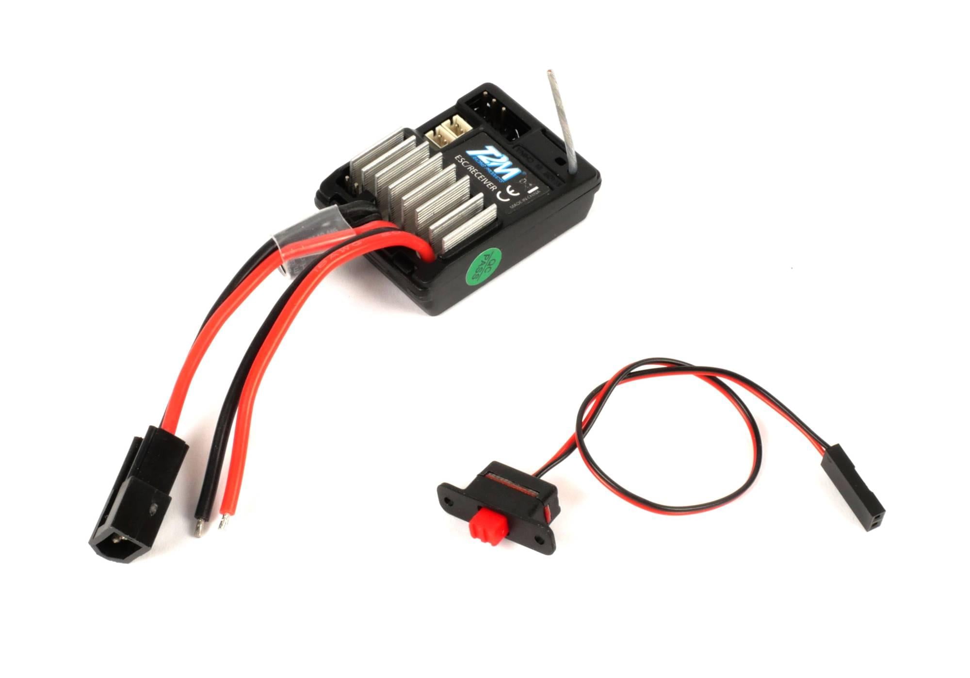 Module récepteur/variateur (convient pour servo 3 fils) - T2M T4933/32N - Breizh Modélisme.