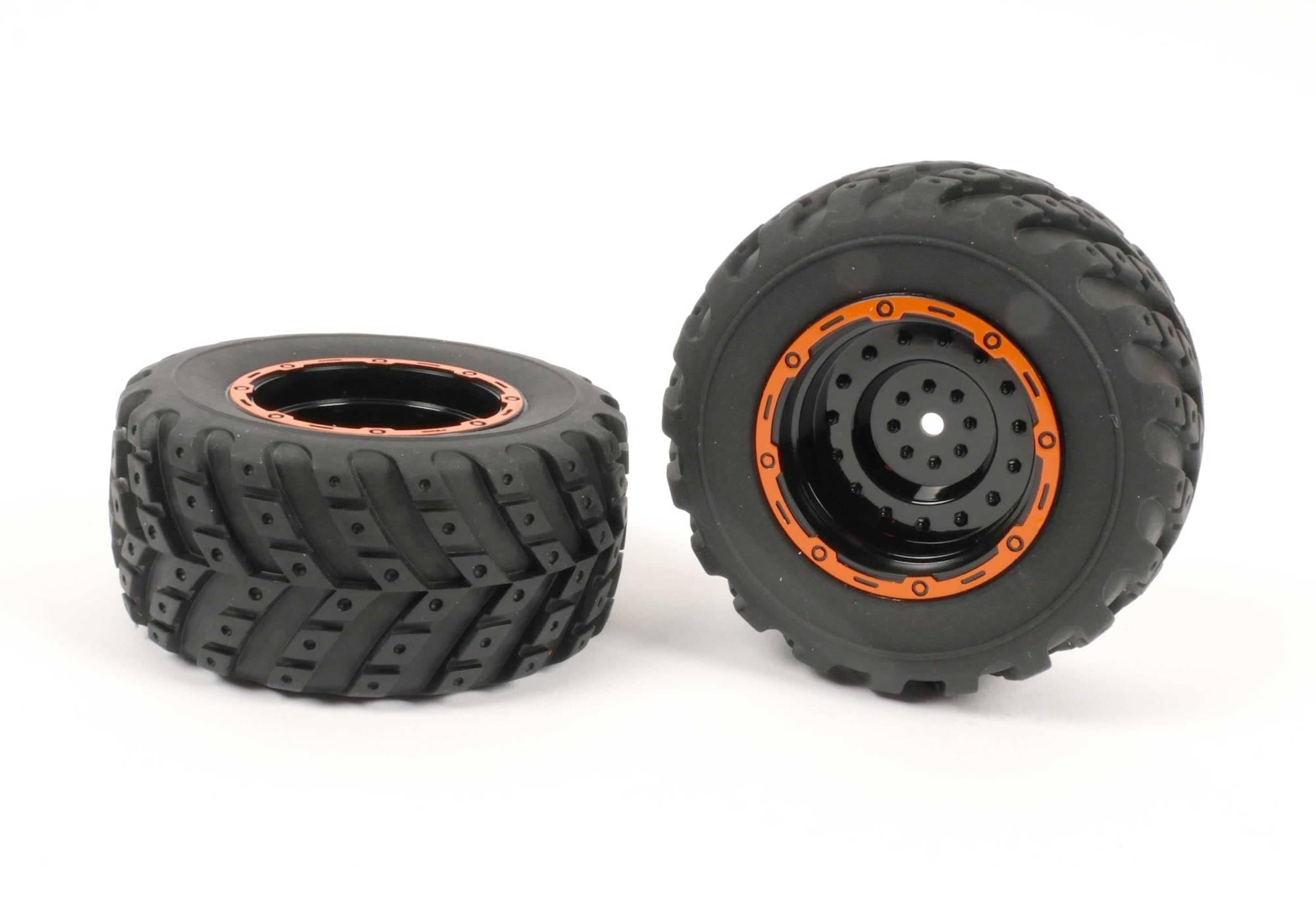Roue RC orange Truck T2M Stormer T4965/16OR