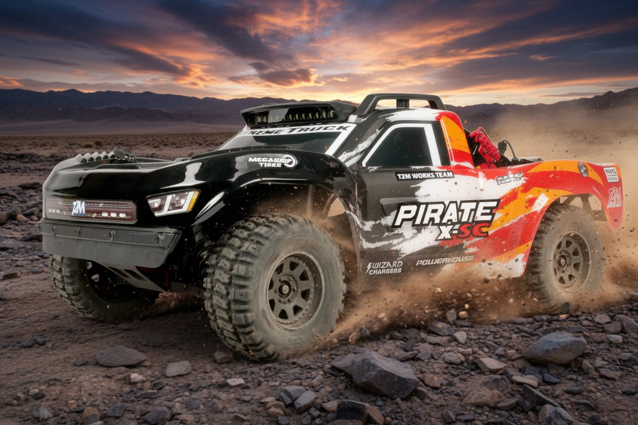 T2M Pirate X-SC Short Course Brushless RTR T4978 orange - Breizh Modélisme.